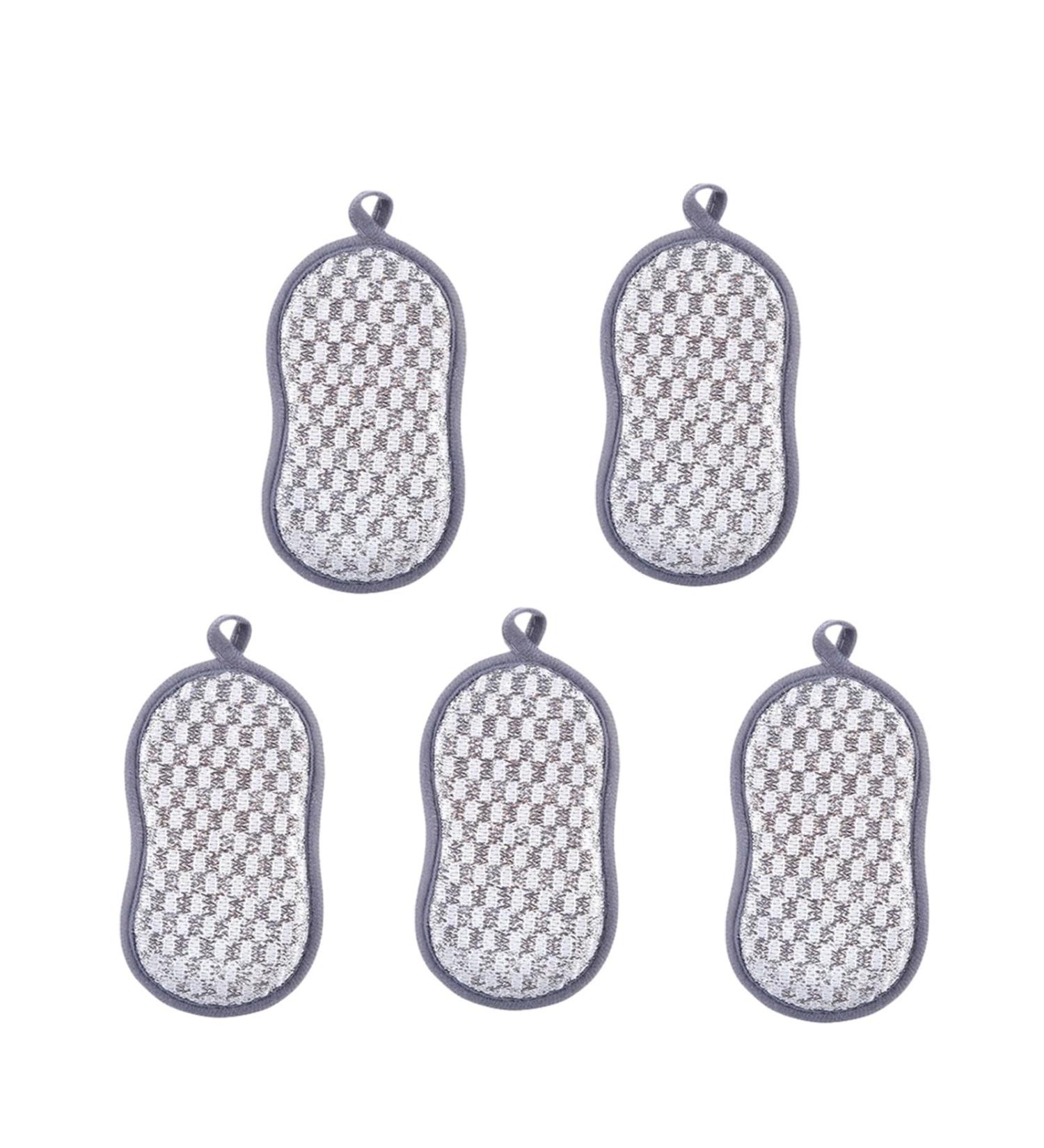 5-Pc Wet and Dry Multi-Purpose Dish Cloths - New Multi-Purpose No-Scratch Sponge Dish Cloths - Reusable Premium Sponge Scrubbing Pads - Buy Online on GoSupps.com