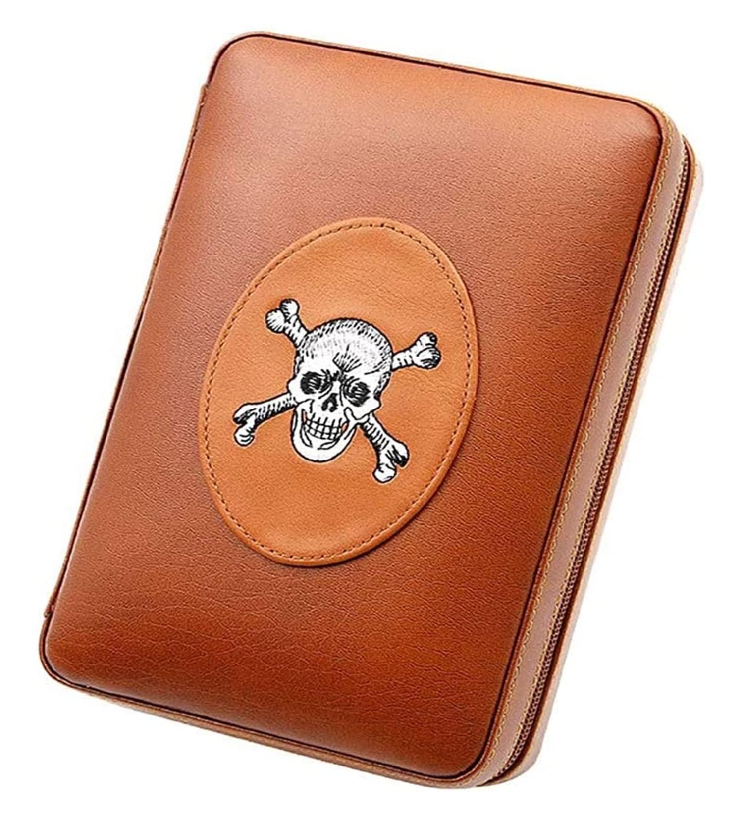 Cigar Boxs Humidors Cigar Box Cigar Humidor Leather Humidor Travel Cigar Case Portable Cigar Humidor Box with Humidifier Cow Leather and Classic Fit 4 Cigars - Buy Online on GoSupps.com