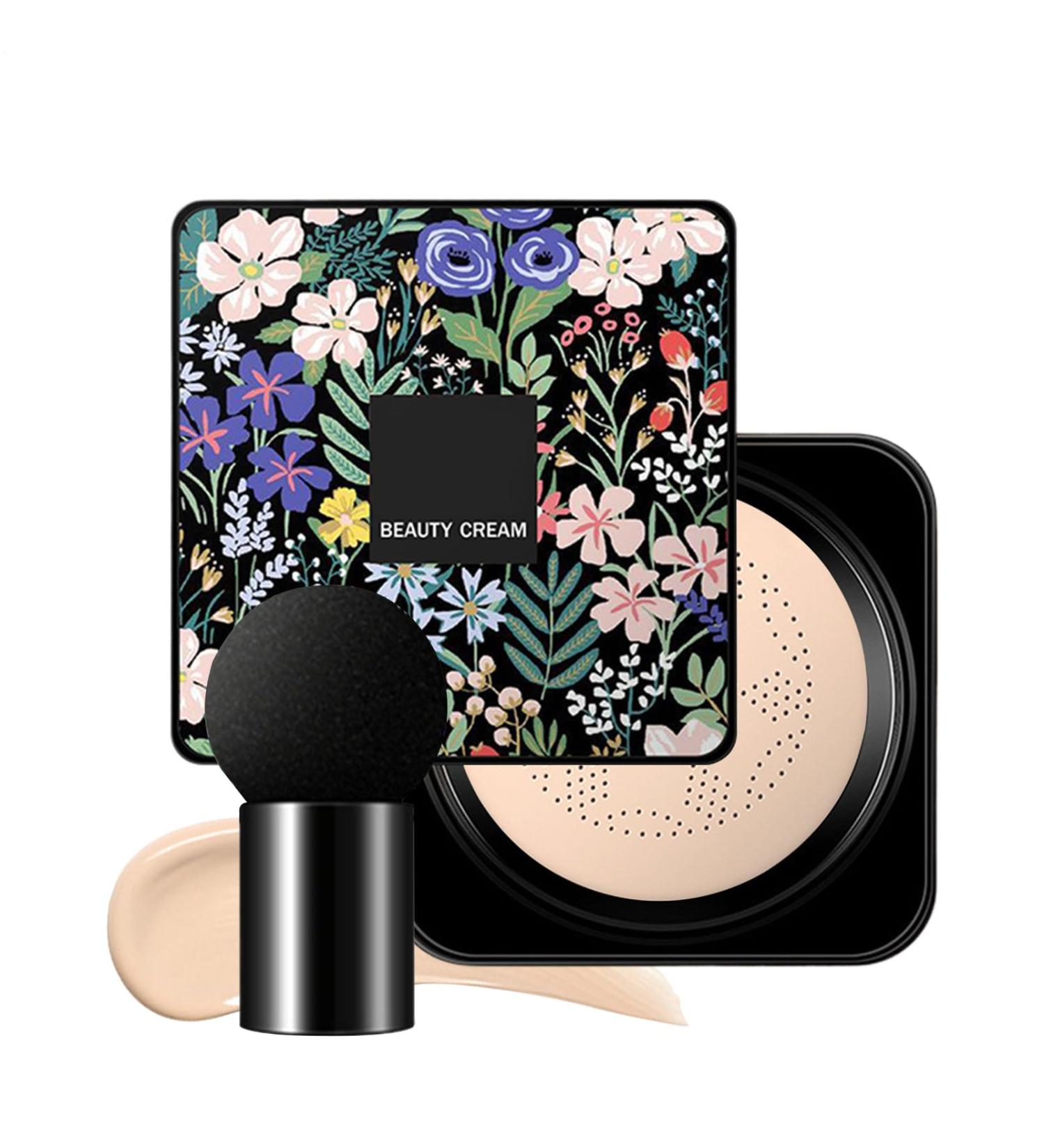 Mushroom Head Foundation 15g | Oil-Free Moisturizing BB Cream | Moisturizing and Brightening Liquid Foundation | Moisturizing and Oil-Free Concealer Long-Lasting Air Cushion CC Cream - Buy Online on GoSupps.com