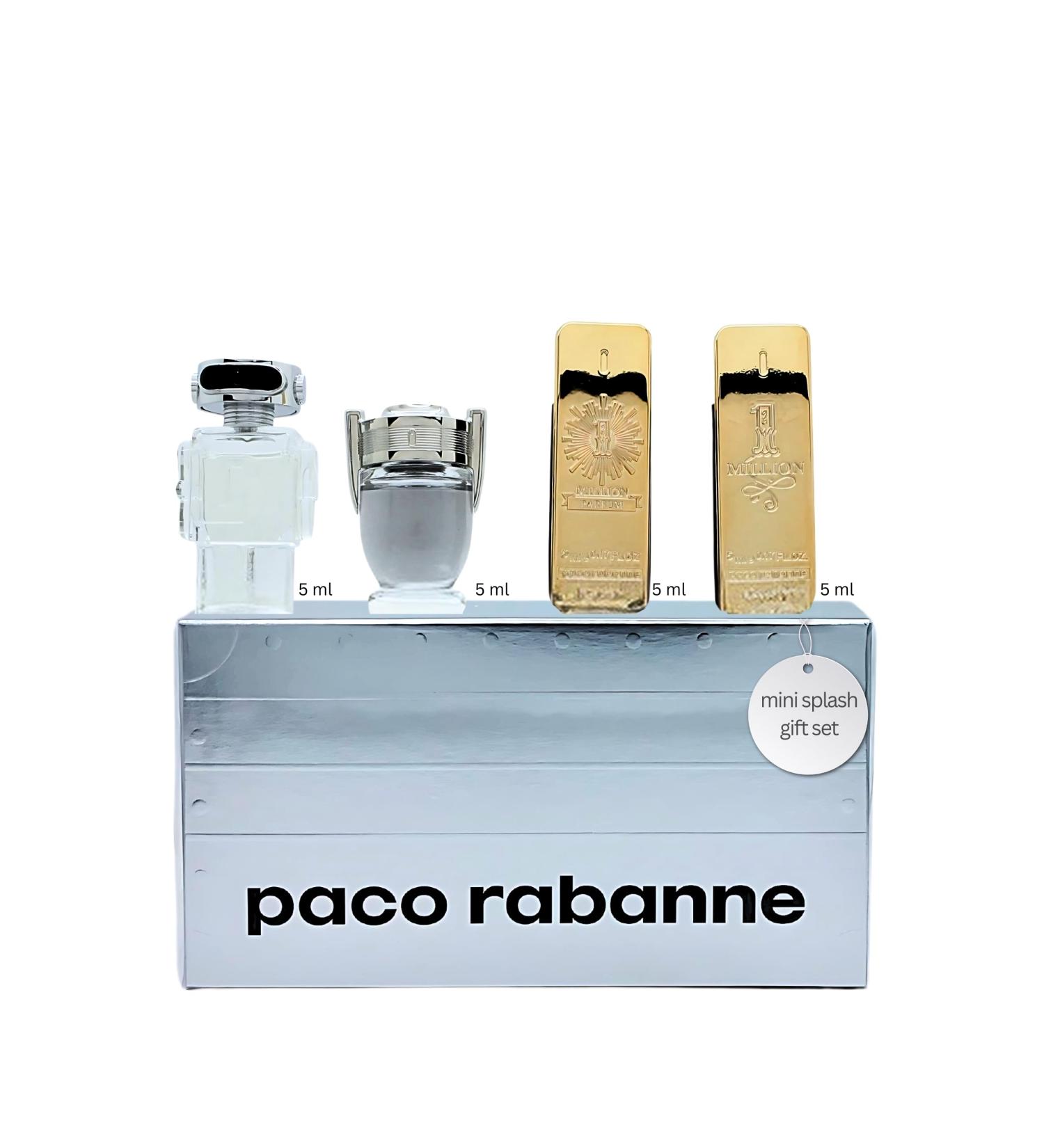 Paco Rabanne Perfume for Men Variety 4 Piece Mini Gift Set 0.17 Fl Oz (Pack of 4) - Buy Online on GoSupps.com