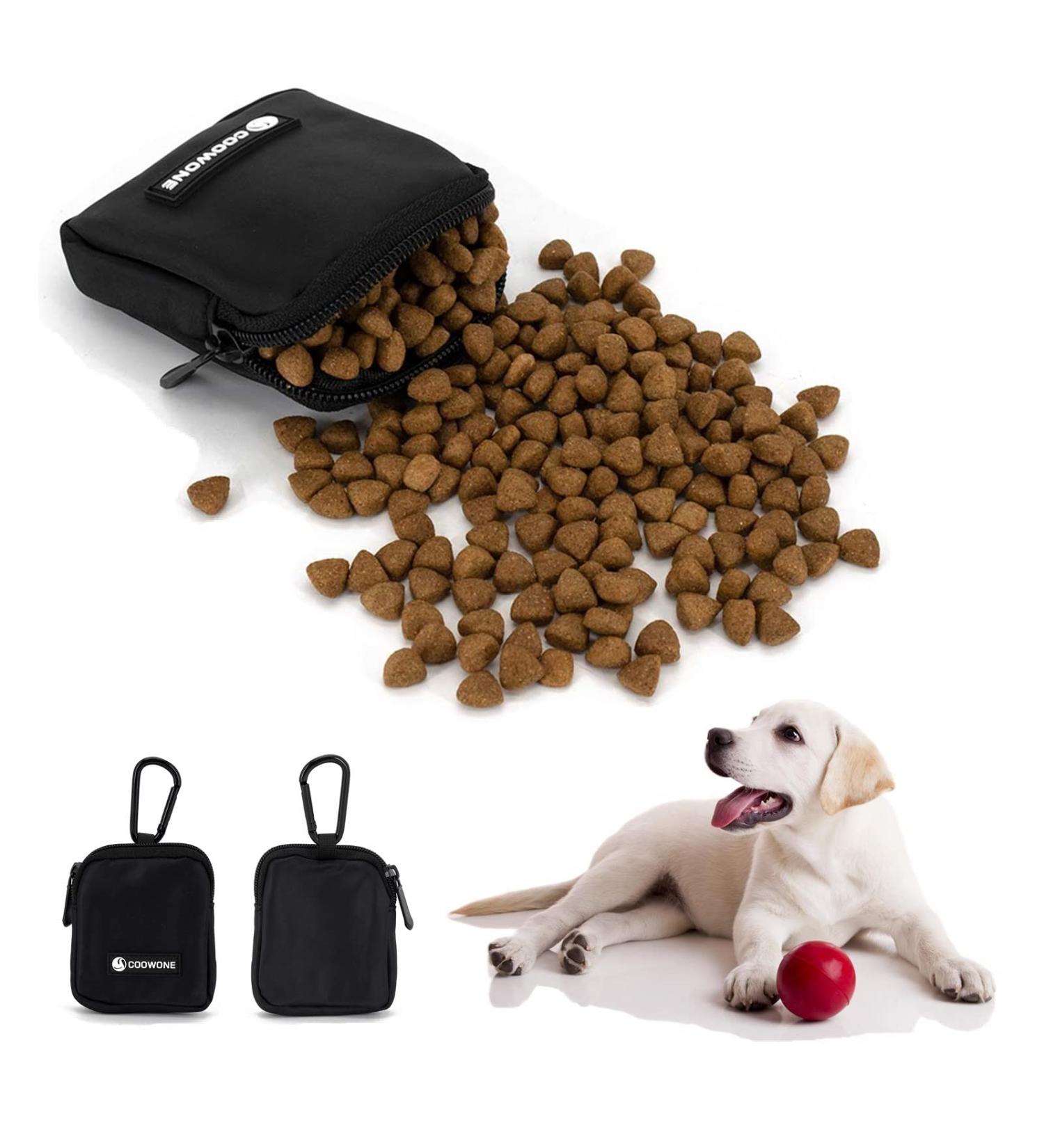 COOWOON Waterproof Dog Treats & Hand-Free Training Bags | Ideal for Dog Training - Black 3.0 - Buy Online on GoSupps.com