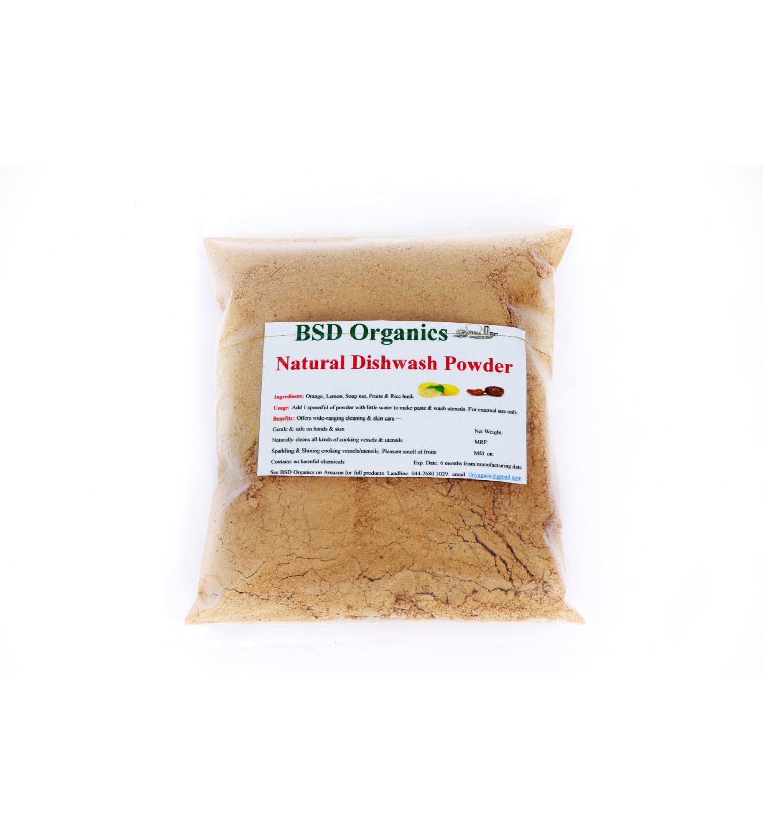 BabyO Natural Dish wash Cleaning Powder for households with Babies - 200g