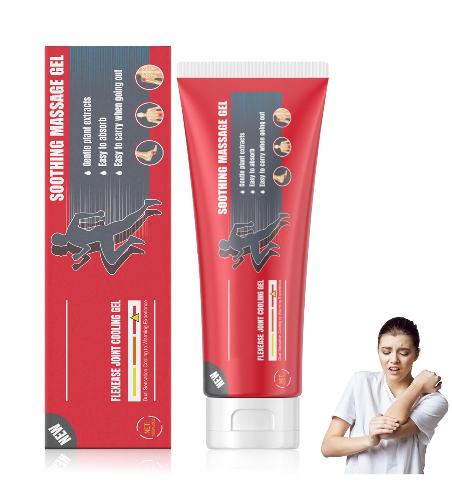 YIVANNUO Joint Gel Soothing Massage Cream Rapid Muscle Cream Suitable for Knee Lumbar Neck Hand and Foot Non-Greasy Fast Absorbing - Buy Online on GoSupps.com