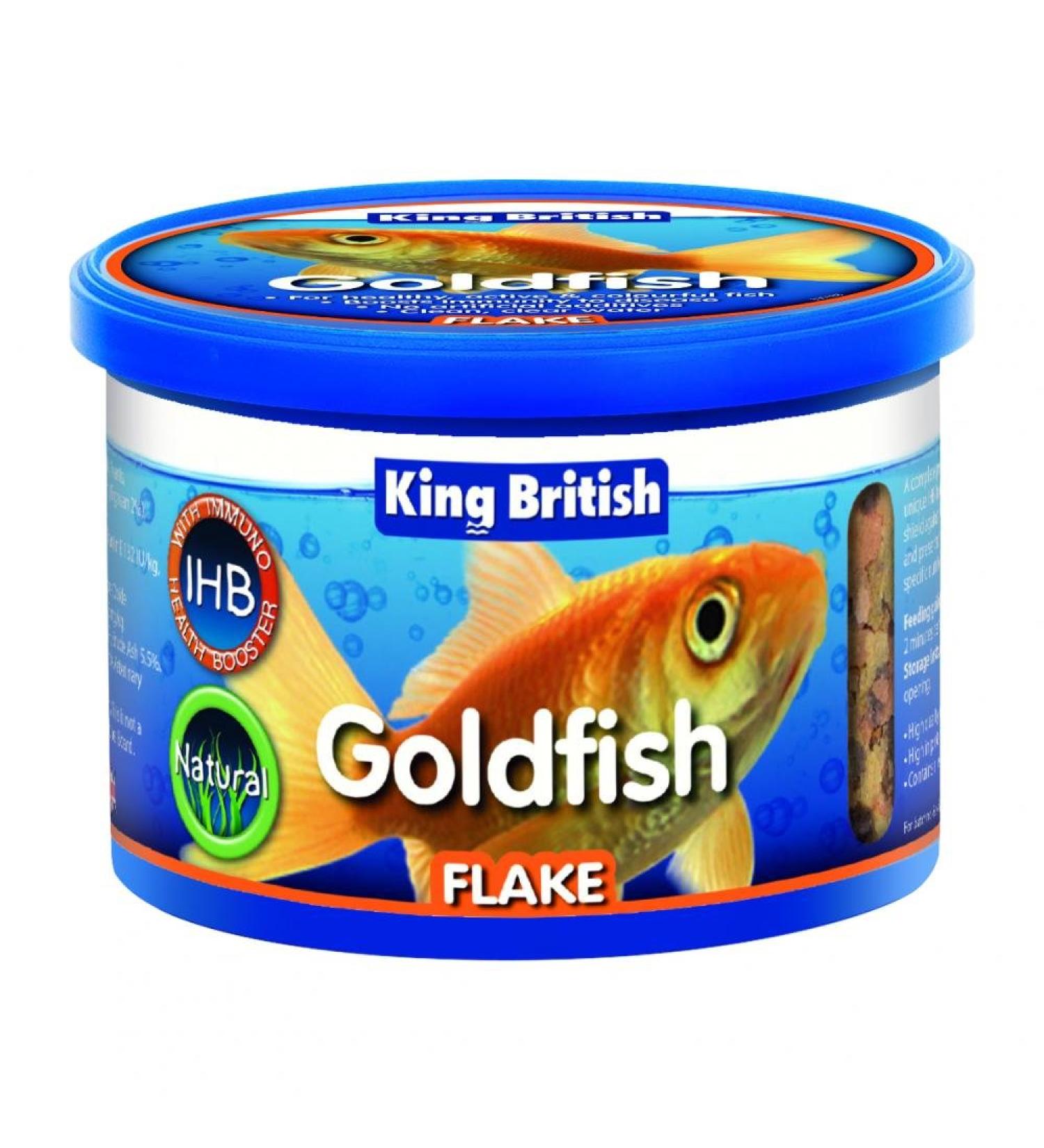 55g British King Goldfish Food Flake