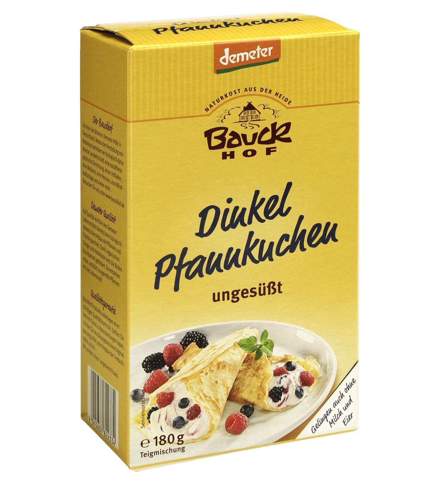 Bauckhof Spelt Pancakes Demeter pack of 6 (6 x 180 g)