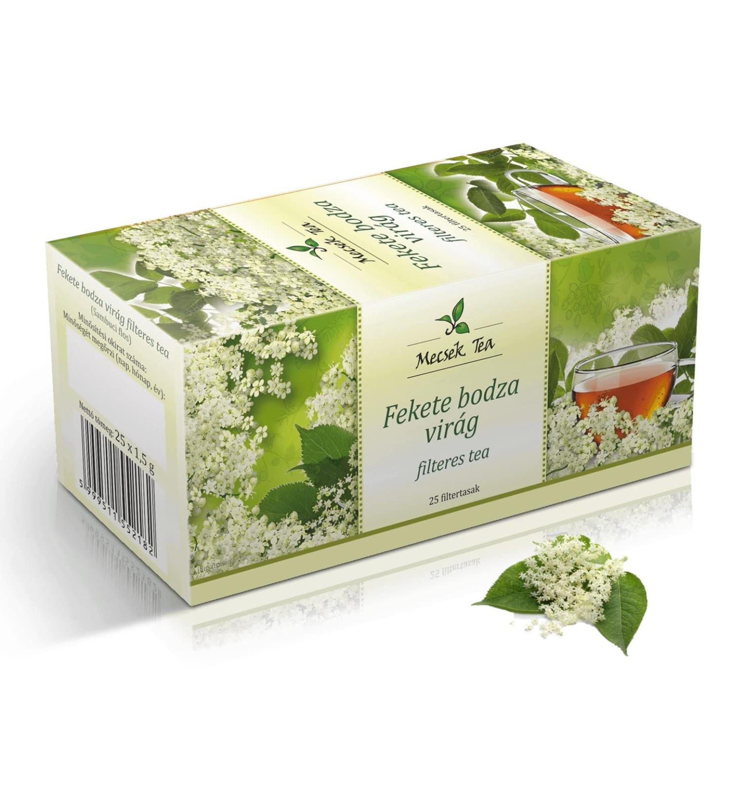 Mecsek Elderflower Natural Premium Tea 25 Teabags - Buy Online on GoSupps.com