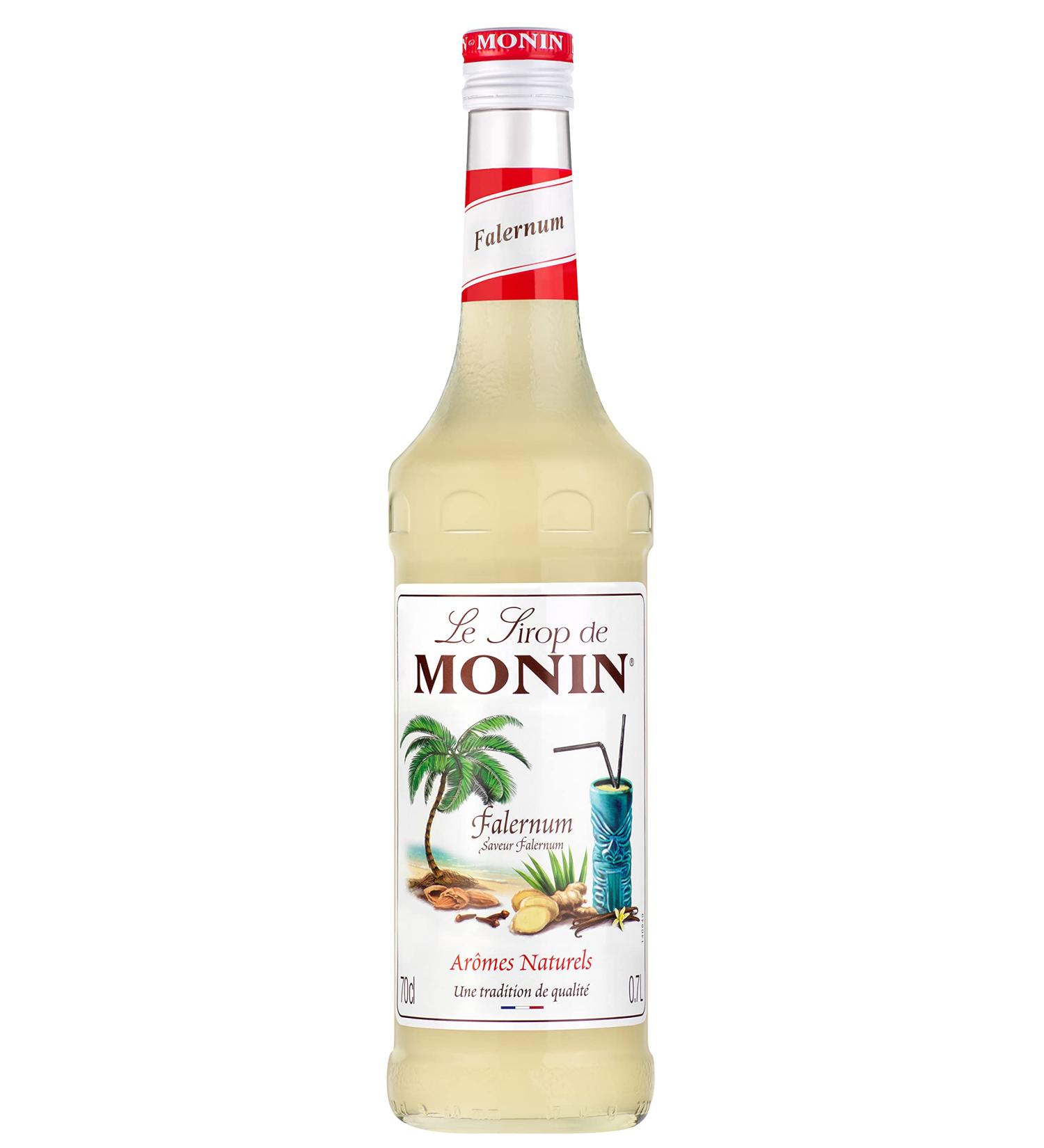 MONIN Premium Falernum Syrup 700ml for Cocktails and Mocktails. Vegan-Friendly 100% Natural Flavours and Colourings - Buy Online on GoSupps.com