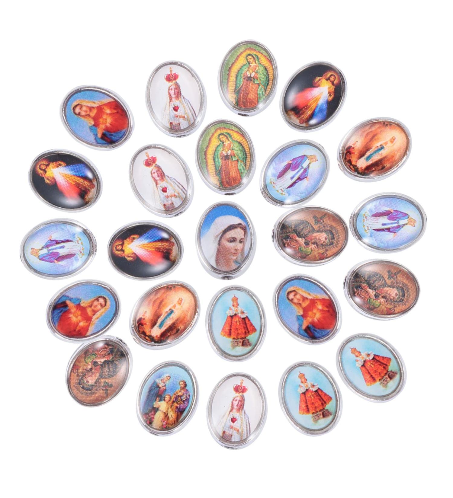 COHEALI Bracelets Beads 40pcs Religious Figure Jewelry Necklace Cross Labret Jewelry Necklace Fitting Sticker Bracelet Random 0.7X1CM - Buy Online on GoSupps.com