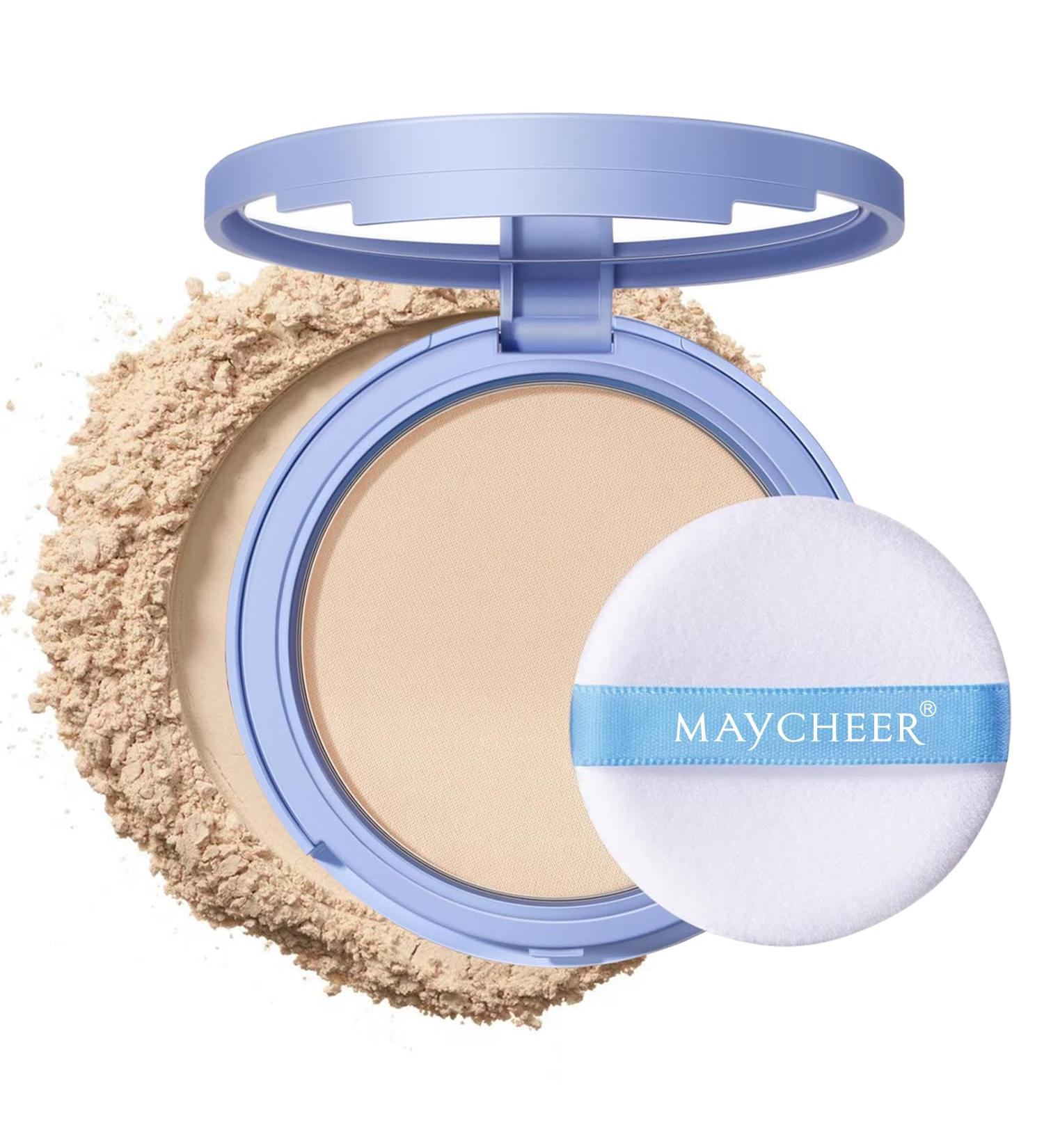 Oil Control Face Pressed Powder - Matte Translucent Setting Powder Waterproof & Long Lasting Cruelty-Free Makeup 0.35Oz (01 White - Buy Online on GoSupps.com