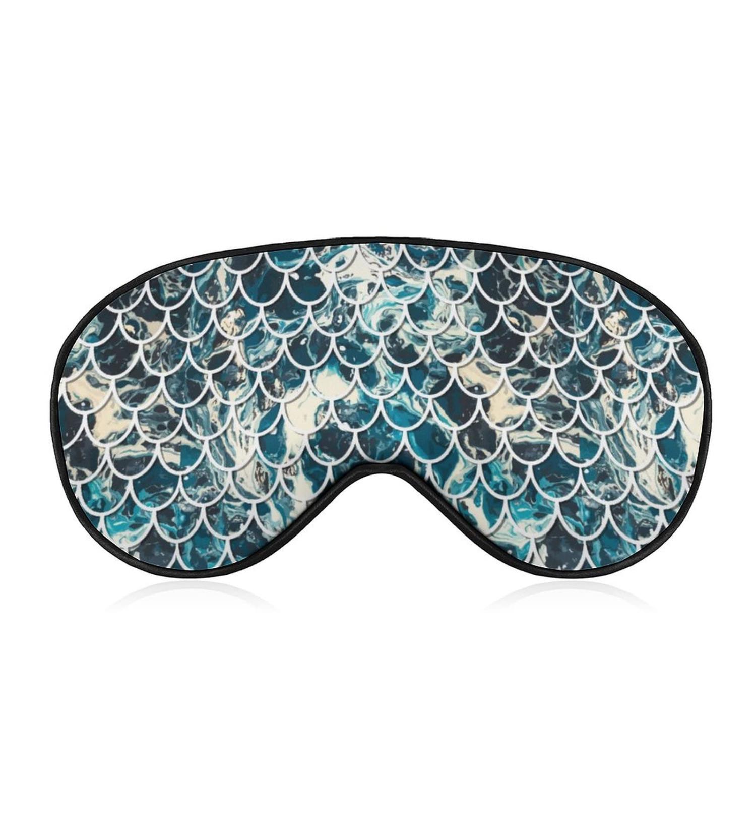 Marine Fish Scales Sleep Mask for Women | Adjustable Eye Shades with Elastic Strap - Best Sleep Accessories - Buy Online on GoSupps.com