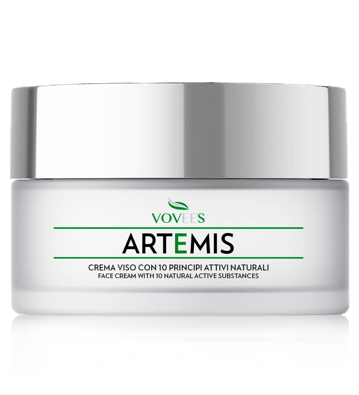 Vovees Artemis Bio Anti-Wrinkle Cream 50ml | Hyaluronic Acid & 10 Natural Actives | Day & Night Moisturization | Anti-Aging | Glass Packaging - Buy Online on GoSupps.com