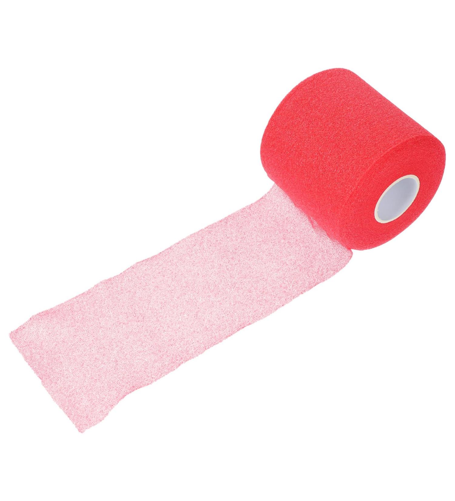 Buy Healeved Sports Skin Membrane Tape - 2 Rolls Self-Adhesive Pink Athletic Wrap for Hair & Skin Protection | Convenient Sponge Kit for Athletes - Buy Online on GoSupps.com