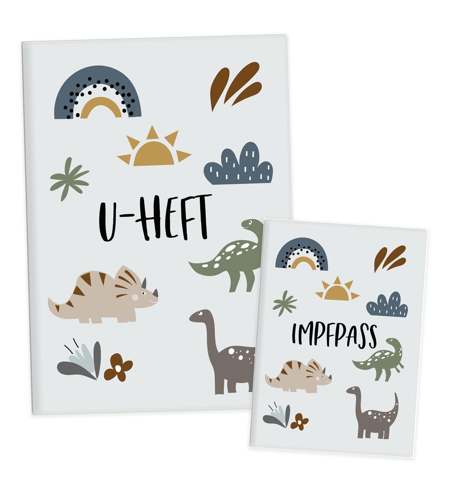 HIMMEL.HERZ.PAPIER 3-Piece Dinosaur Examination Book & Vaccination Certificate Cover Set | High-Quality Child Protection - Buy Online on GoSupps.com