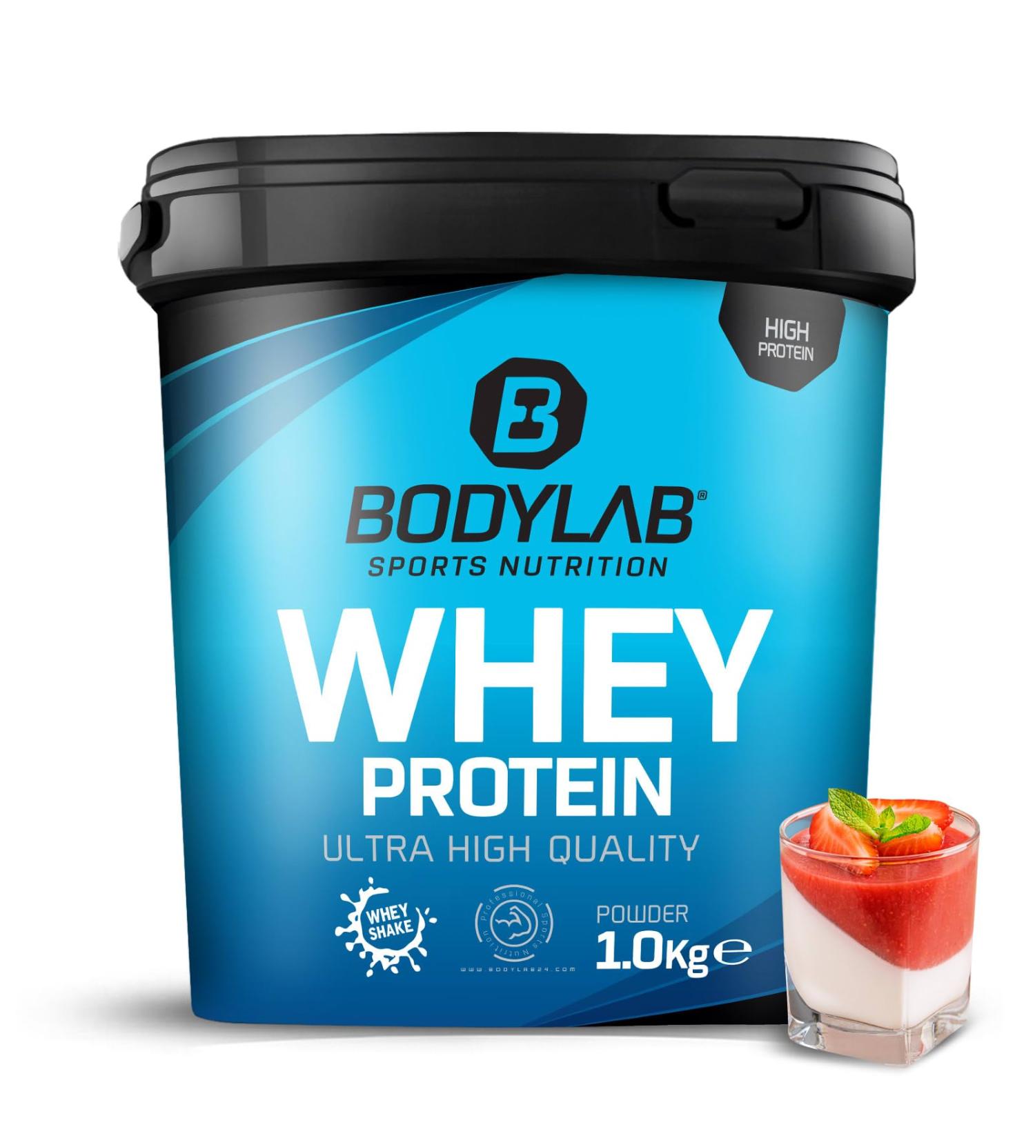 Bodylab24 Whey Protein Powder - Pannacotta Flavor 1kg | High-Quality Protein for Fitness & Muscle Gain - Buy Online on GoSupps.com
