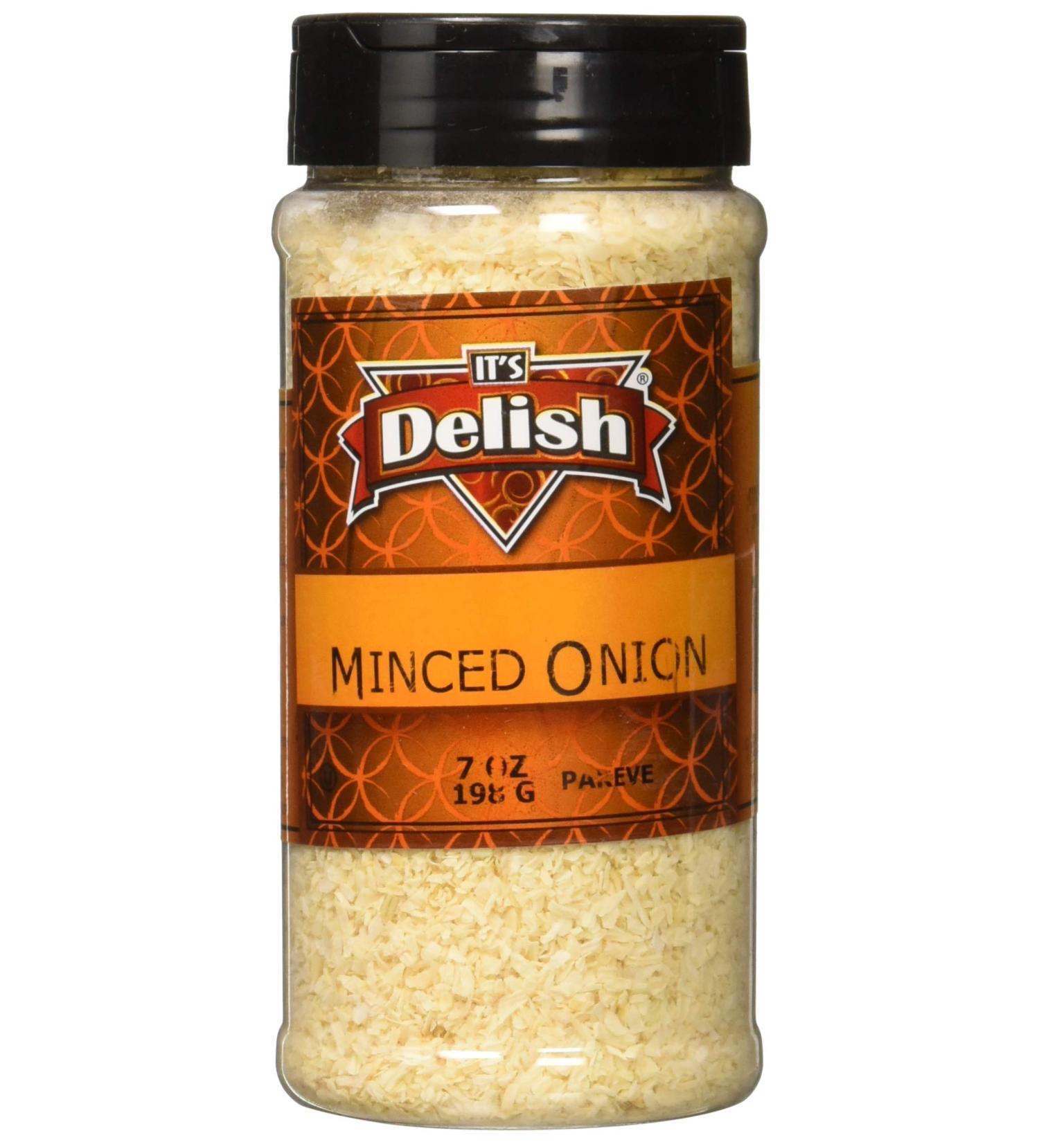 Organic Minced Onion 7oz Medium Jar by Its Delish - Premium Quality Seasoning - Pack of 1 - Buy Online on GoSupps.com