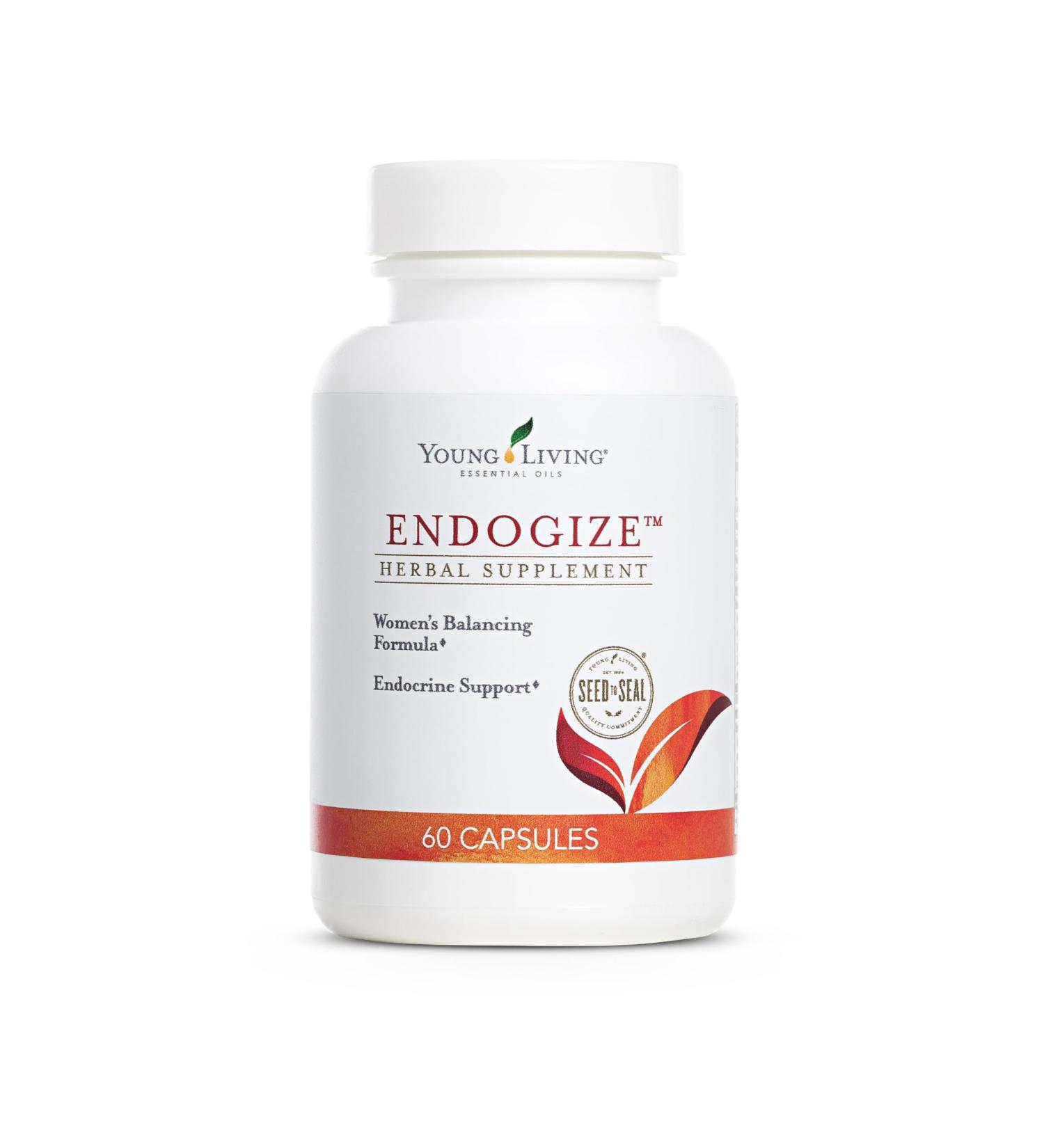 Young Living - EndoGize 60 Capsules | Hormonal Health & Endocrine System Support with Essential Oils | Daily Herbal Supplement for Women's Wellness & Balancing Formula - Buy Online on GoSupps.com