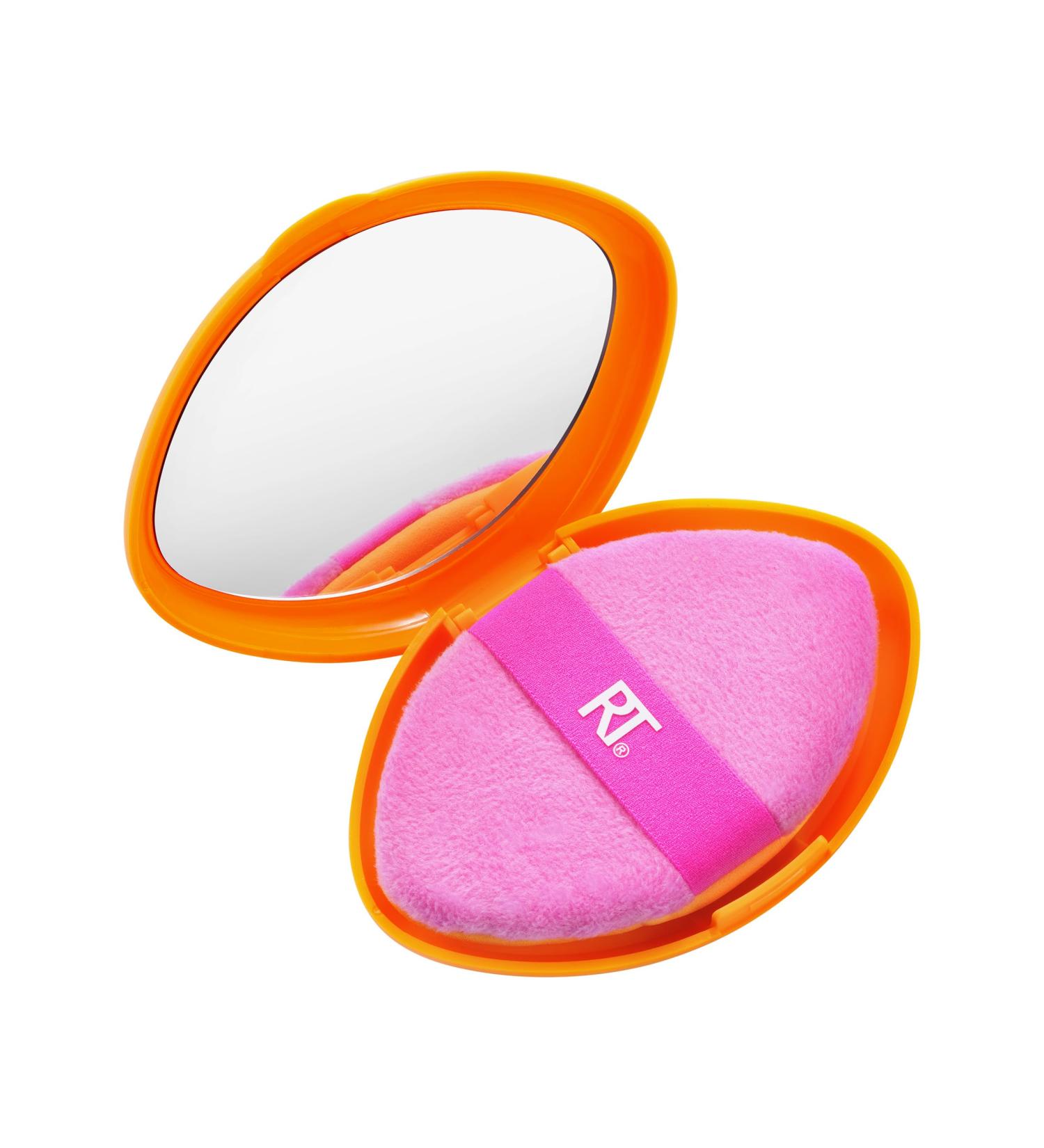 Real Techniques Miracle 2-In-1 Powder Puff + Travel Case Dual-Sided Makeup Blending Puff Elastic Band Precision Makeup Sponge and Powder Puff For Liquid Cream and Powders Travel Case 2 Count 1/Miracle 2-In-1 Powder Puff + Case - Buy Online on GoSupps.com