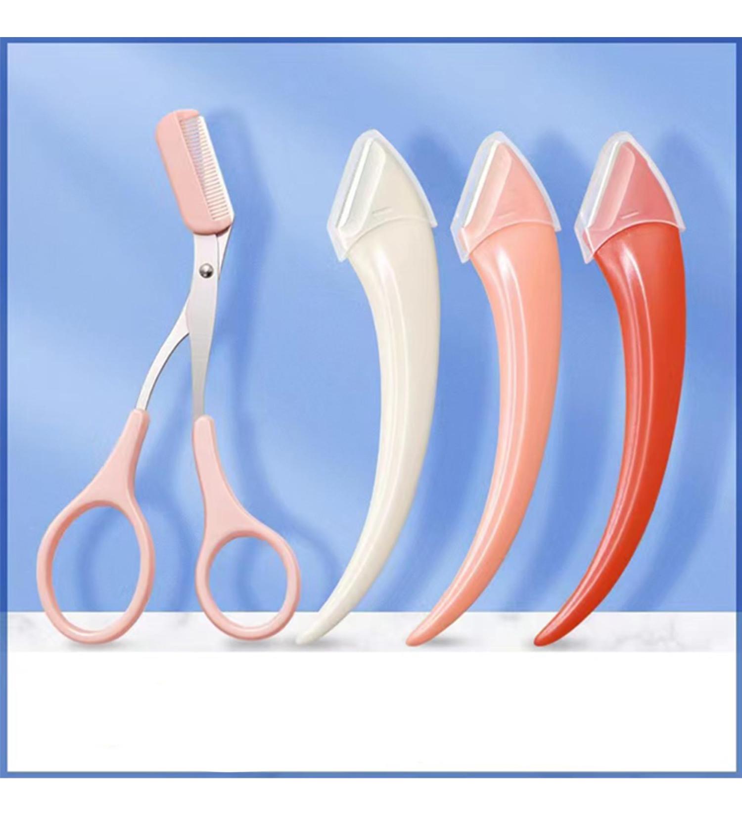 Eyebrow Shaver Set | Eyebrow Razor & Trimmer | Dermaplaning Blades for Face | Essential Beauty Tools for Flawless Eyebrow Care - Buy Online on GoSupps.com
