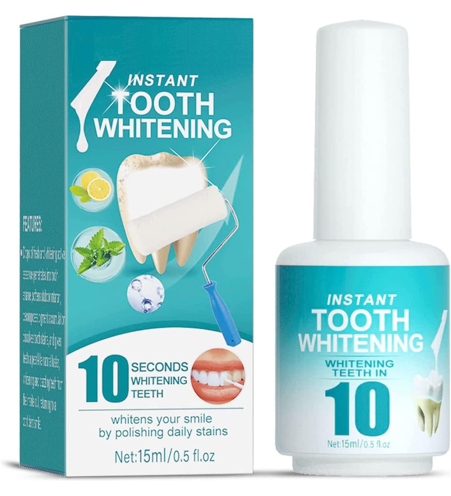 Immediate Tooth Whitening Gel - Safe & Effective Gentle Dental Polish for Sensitive Teeth | Power Tooth Color for Men & Women (1 Piece) - Buy Online on GoSupps.com