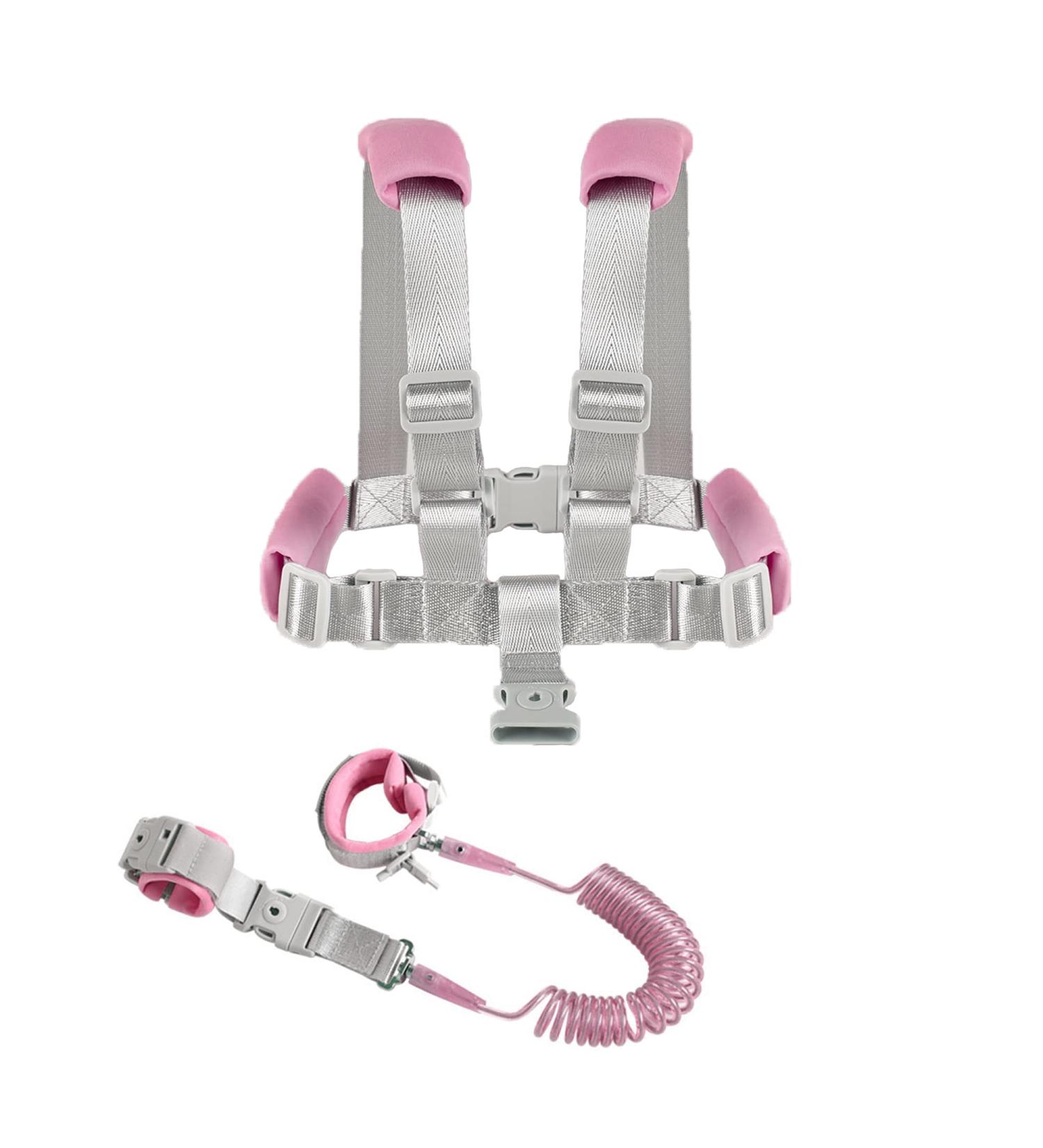 TOPWAYS 2in1 Toddler Anti Lost Leash & Safety Wrist Link Belt - Pink 2 Meters - Buy Online on GoSupps.com