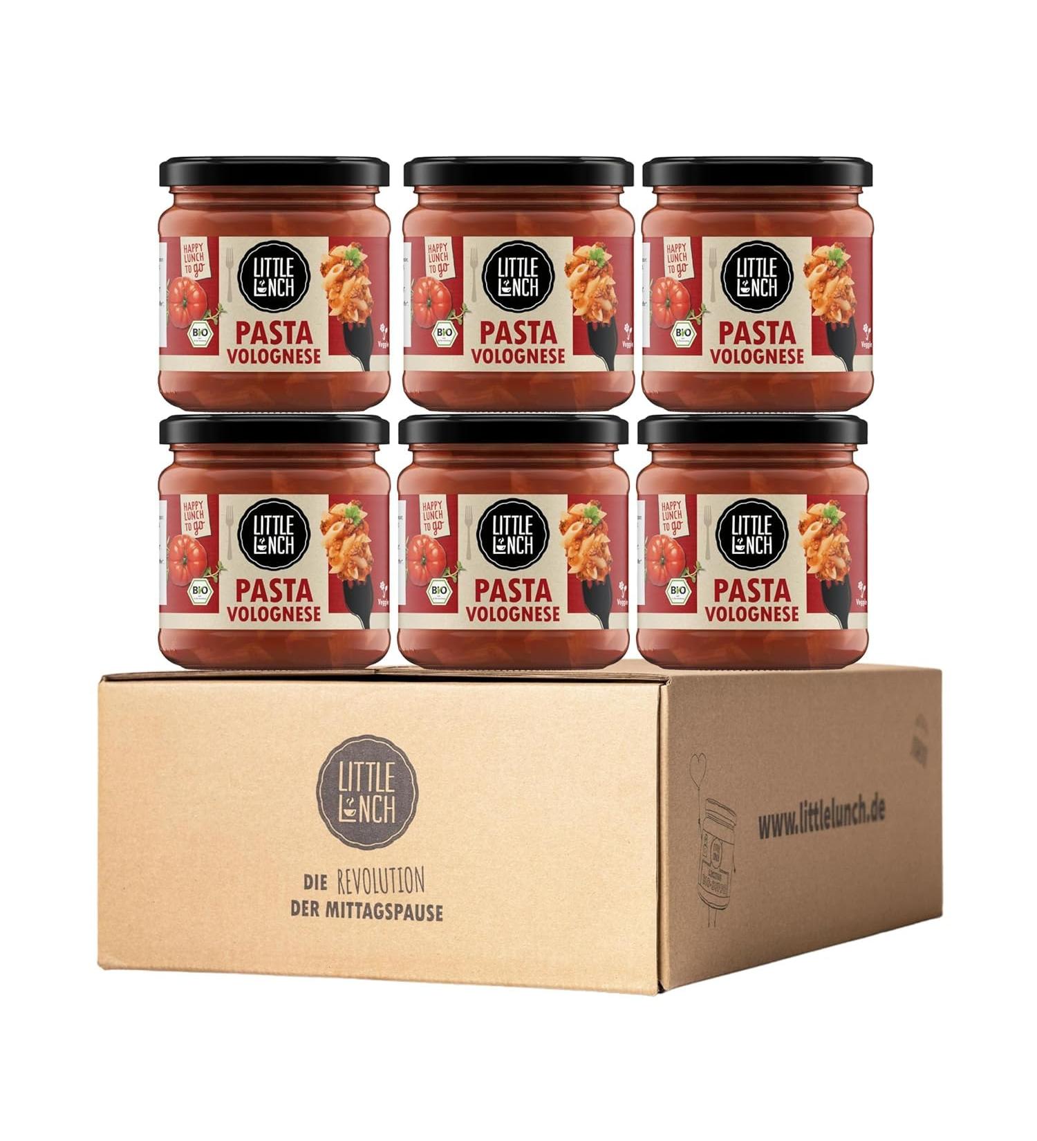 Buy Little Lunch Ready Meal Pasta Volognese - Organic Vegetarian Noodles (Pack of 6) | 100% Healthy & Convenient Meals - Buy Online on GoSupps.com