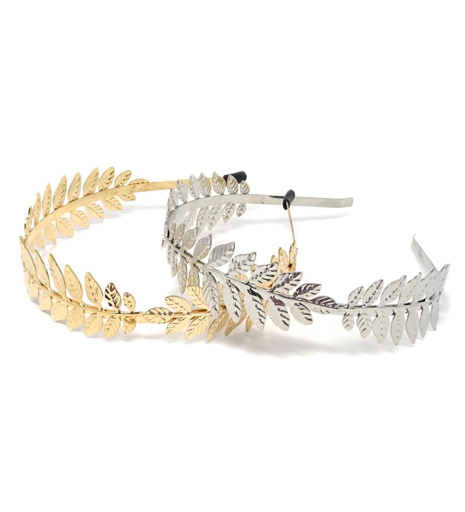 Honbay 2PCS Roman Goddess Leaf Branch Bridal Hair Crown Headband - Elegant Dainty Head Dress for Wedding - Buy Online on GoSupps.com