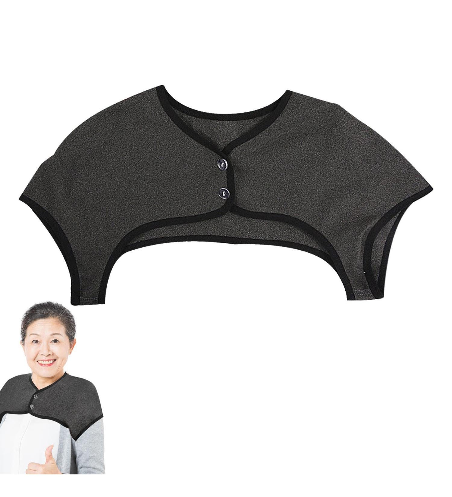 Higyee Heating Pillows for Shoulder | 360-Degree Heated Neck Wrap & Thin-Neck Warmer | Washable Velvet Relaxation Pillow - Dark Gray L - Buy Online on GoSupps.com