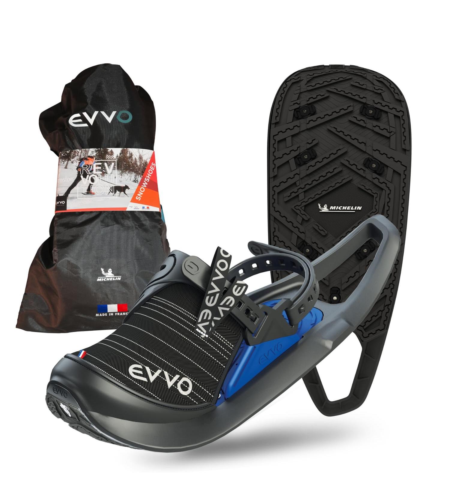 Buy EVVO Original Snowshoes with Michelin Sole - Adjustable All-Terrain IceSpike Technology | Men's & Women's | Size L (EU 42-48) - Buy Online on GoSupps.com