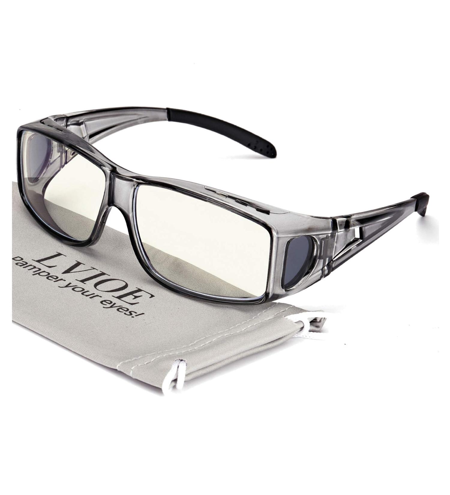 Fit Over Blue Light Blocking Glasses and Computer Eyewear- Wear Over Prescription Glasses/Reading Glasses/RX Glasses - Buy Online on GoSupps.com