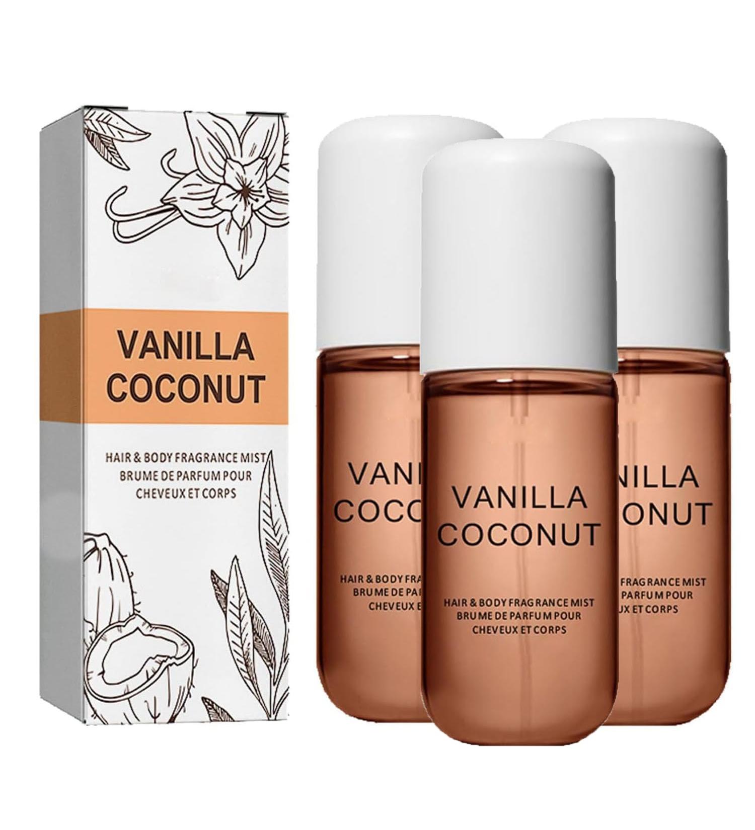 Vanilla Coconut Perfume Vanilla Skin Perfume Vanilla Coconut Hair And Body Perfume Vanilla Coconut Hair And Body Perfume Spray (3pcs) - Buy Online on GoSupps.com