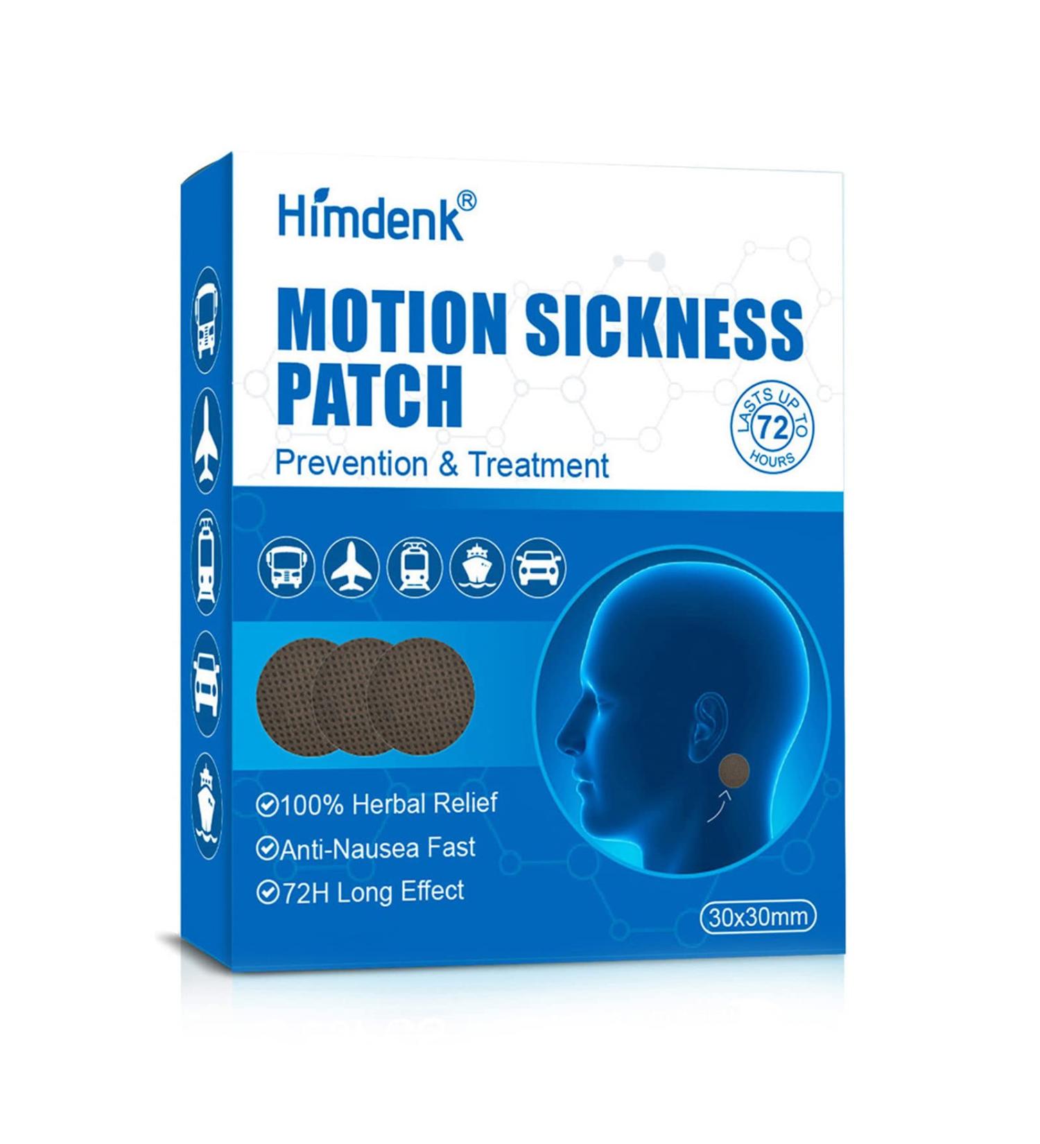 Himdenk Motion Sickness Patch - Natural Relief for Cars, Ships, Airplanes - 20 Count - Buy Online on GoSupps.com