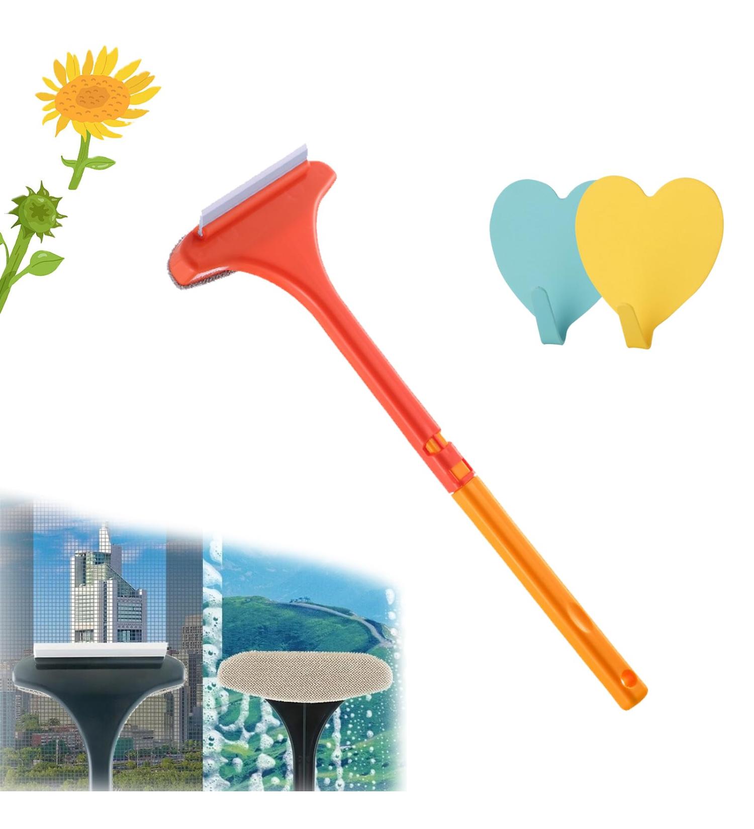 2 in 1 Mesh Cleaner Brush Realisticm Cleaning Brush 2 in 1 Multifunctional Screen Brush Glass and Screen Window Brush Window Screen Cleaning Brush Window Cleaner Tool (orange) - Buy Online on GoSupps.com