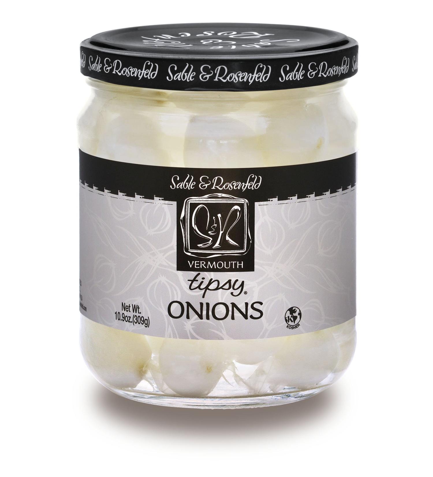 Sable and Rosenfeld Tipsy Onions 10.9 Ounce, 10.9 Ounce (Pack of 6)
