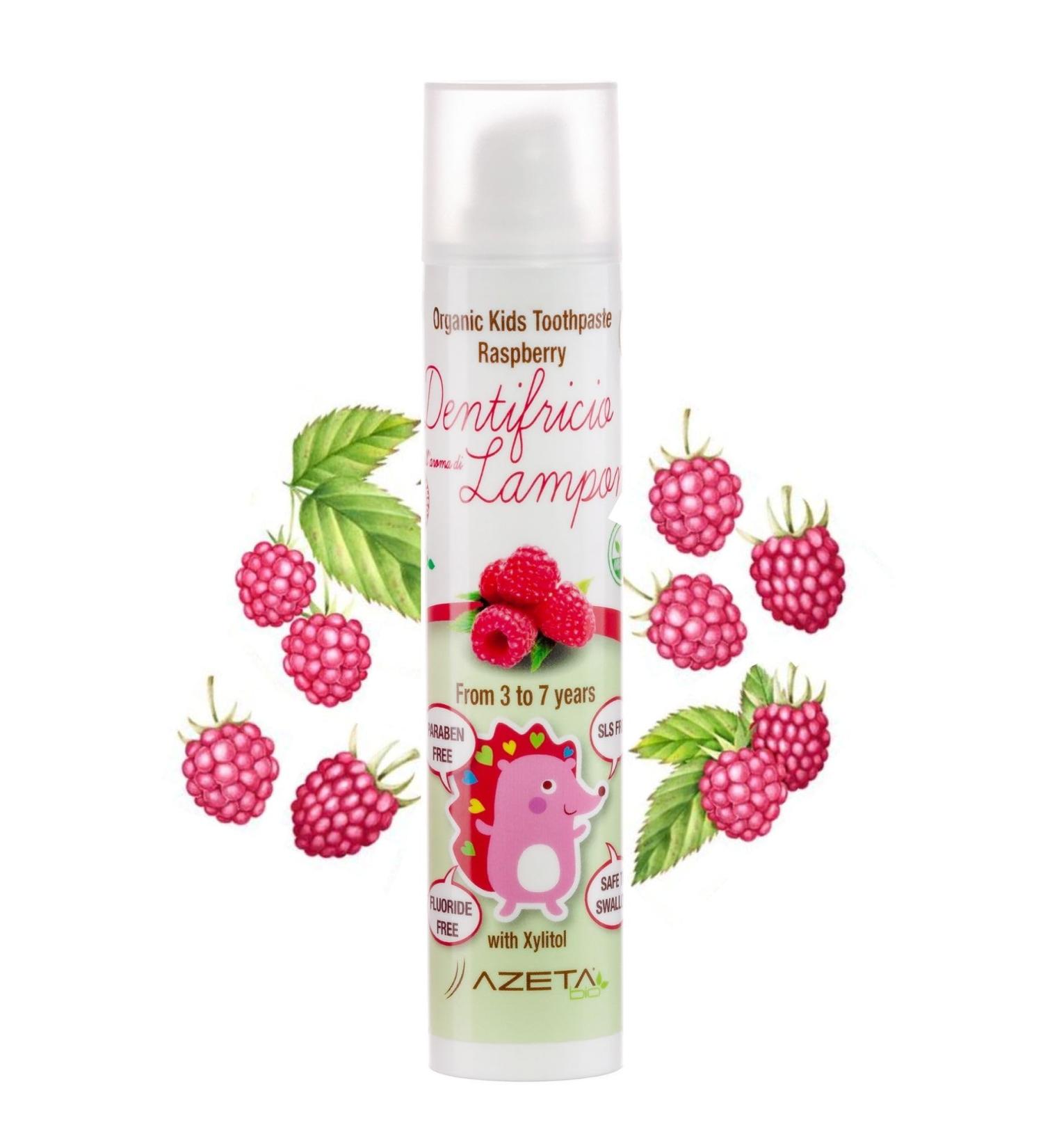 AZETA organic Baby Toothpaste 3-7 Years 50 ml Raspberry - Buy Online on GoSupps.com