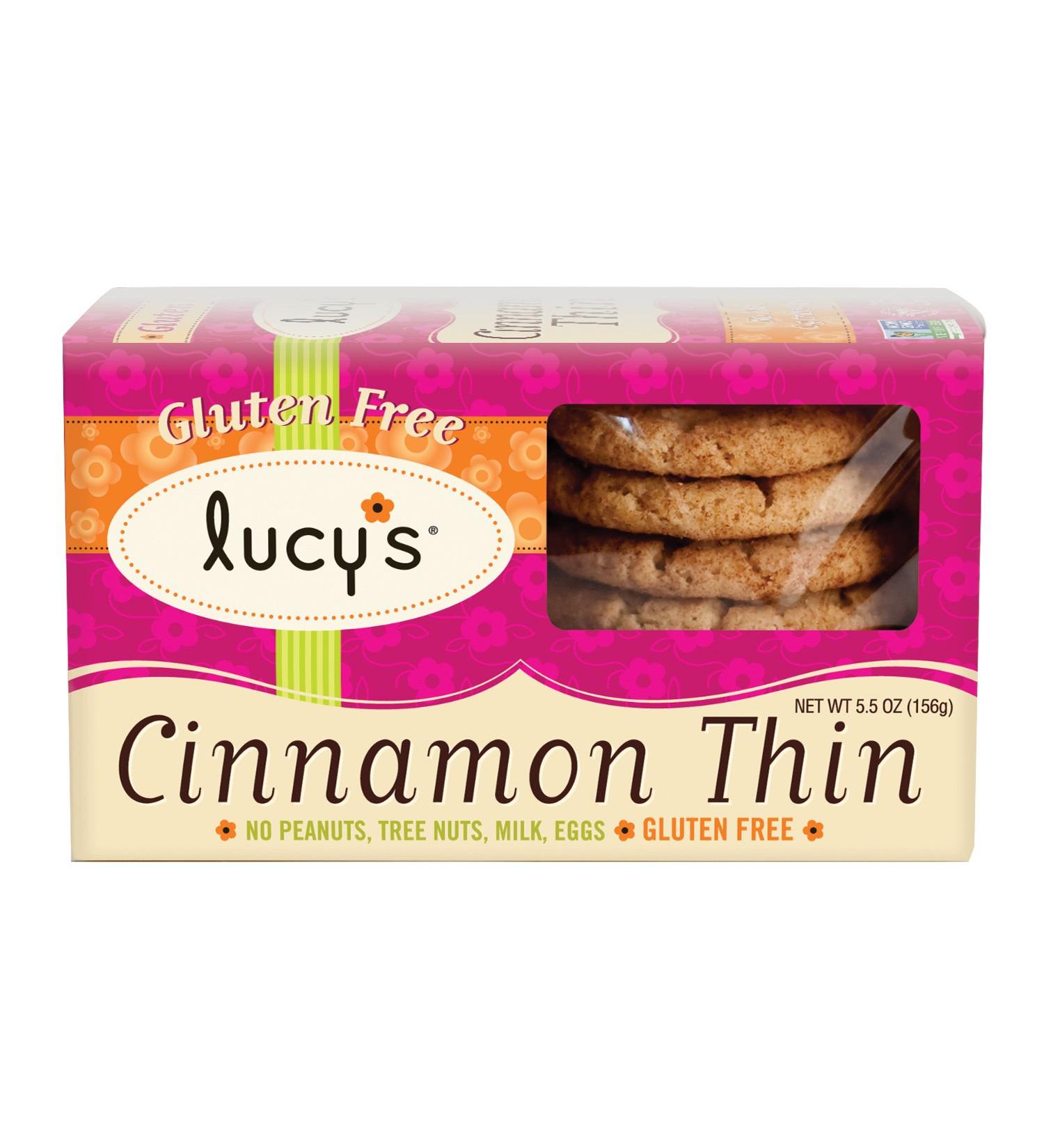 Lucyâ€™s Cinnamon Thins - 5.5oz Boxes (Pack of 8) | Deliciously Crisp Snacks - Buy Online on GoSupps.com