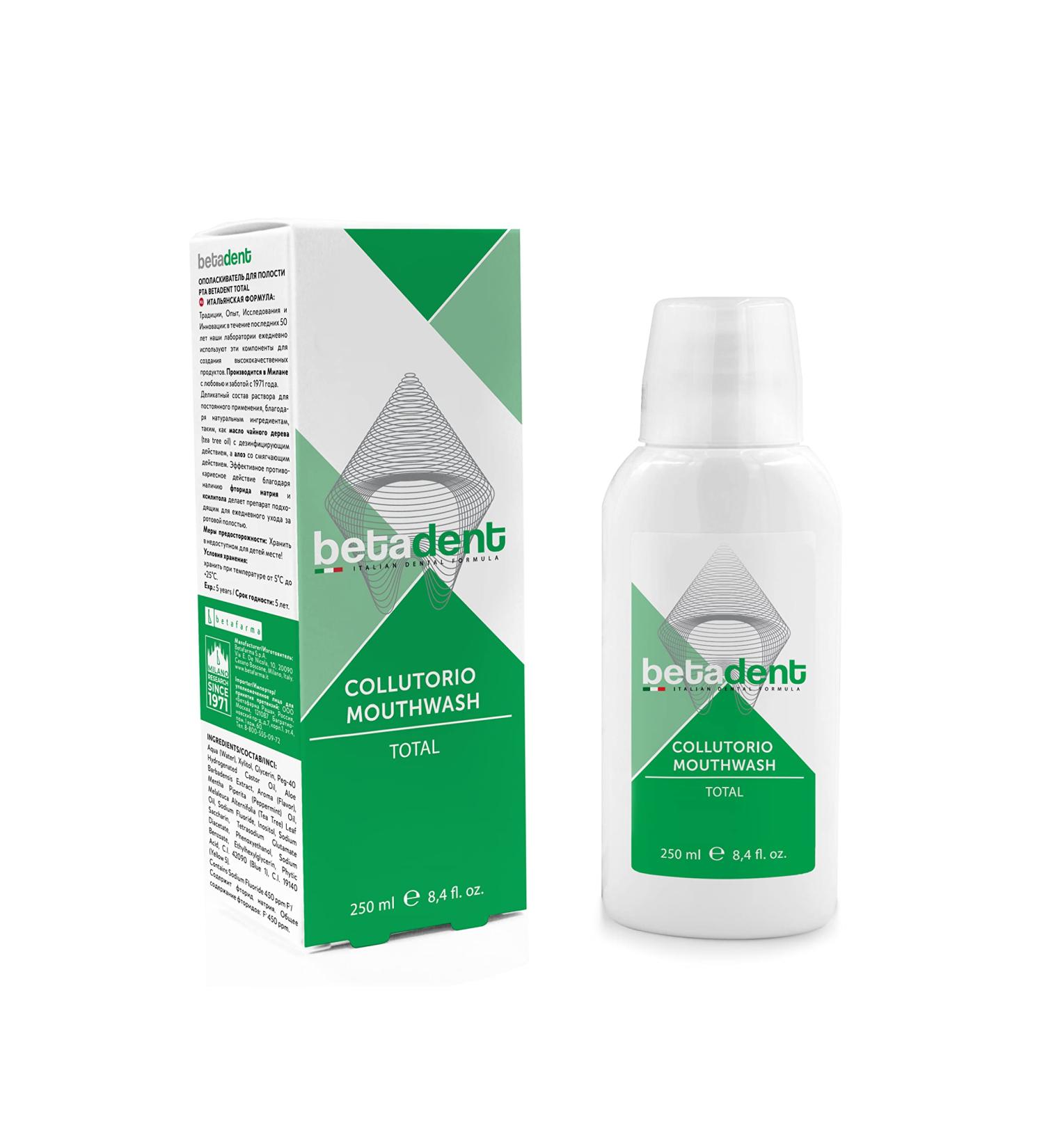 BetaDent Total - Natural Toothpaste for Plaque Tartar Control & Fresh Breath | 250 ml - Buy Online on GoSupps.com