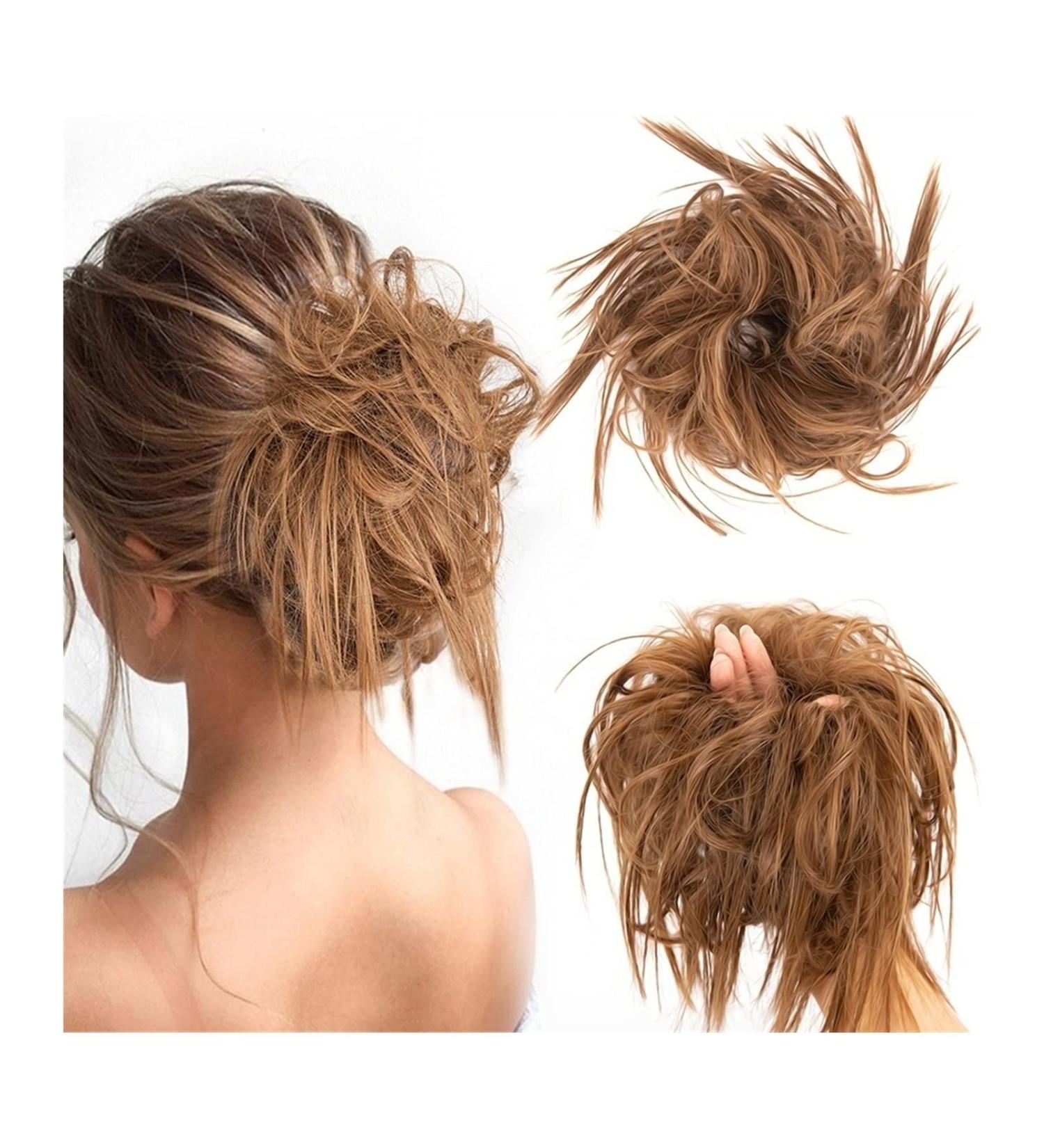 Hair Scrunchies Hair Bun Synthetic Bun Ponytail Hair Extensions Headband Messy Bun with Elastic Rubber Band Ponytail Wig Hair Bun for Women Women Hair Bun (Color : 10#) - Buy Online on GoSupps.com