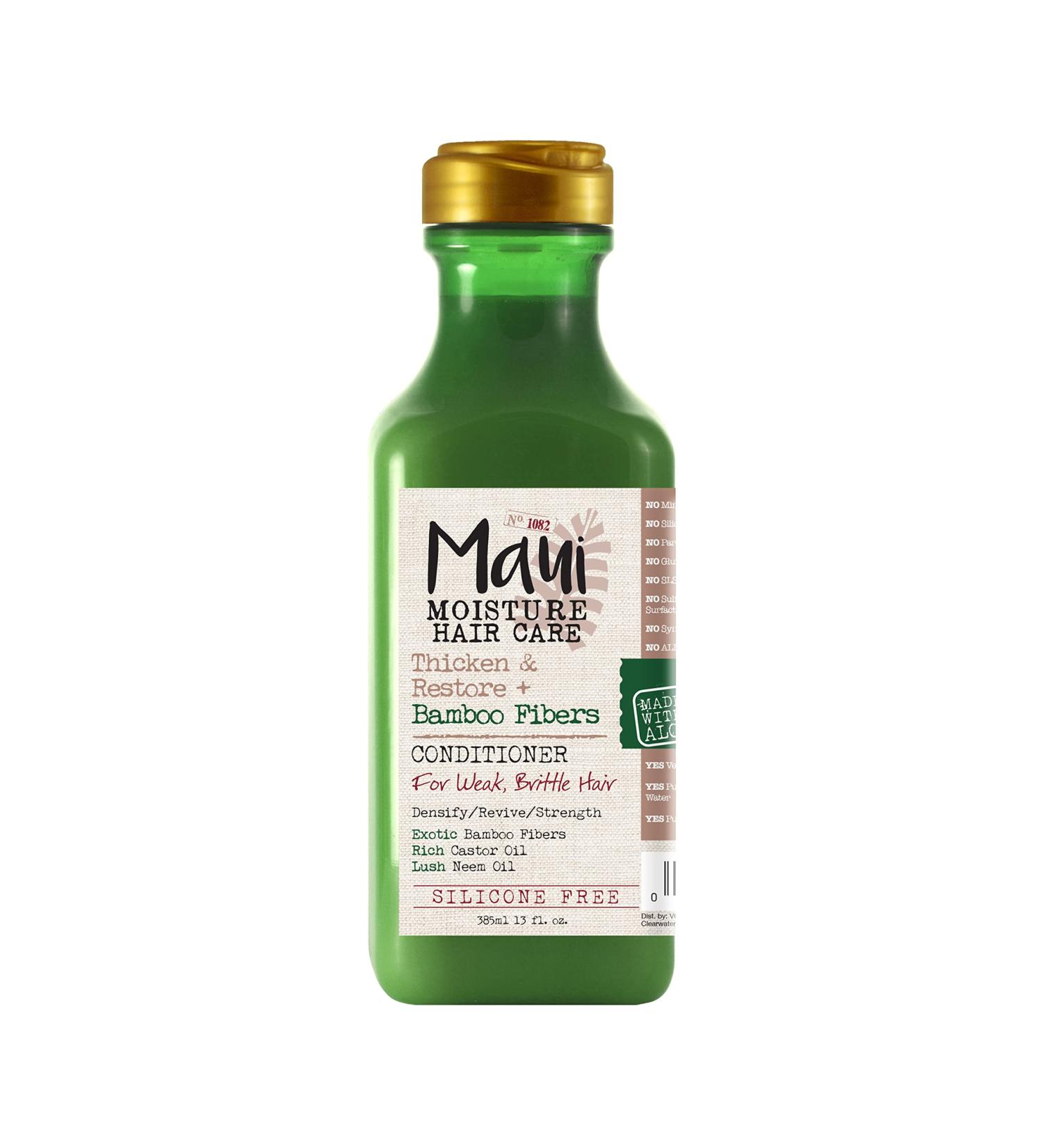 Maui Moisture Bamboo Fiber Strengthening Conditioner - Vegan, Silicone & Paraben-Free - 13 fl oz - Buy Online on GoSupps.com