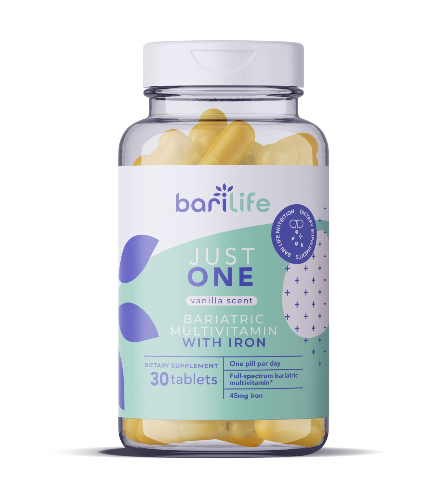 Just One - Once Daily Bariatric Multivitamin with Iron (30) 30 Count (Pack of 1) - Buy Online on GoSupps.com