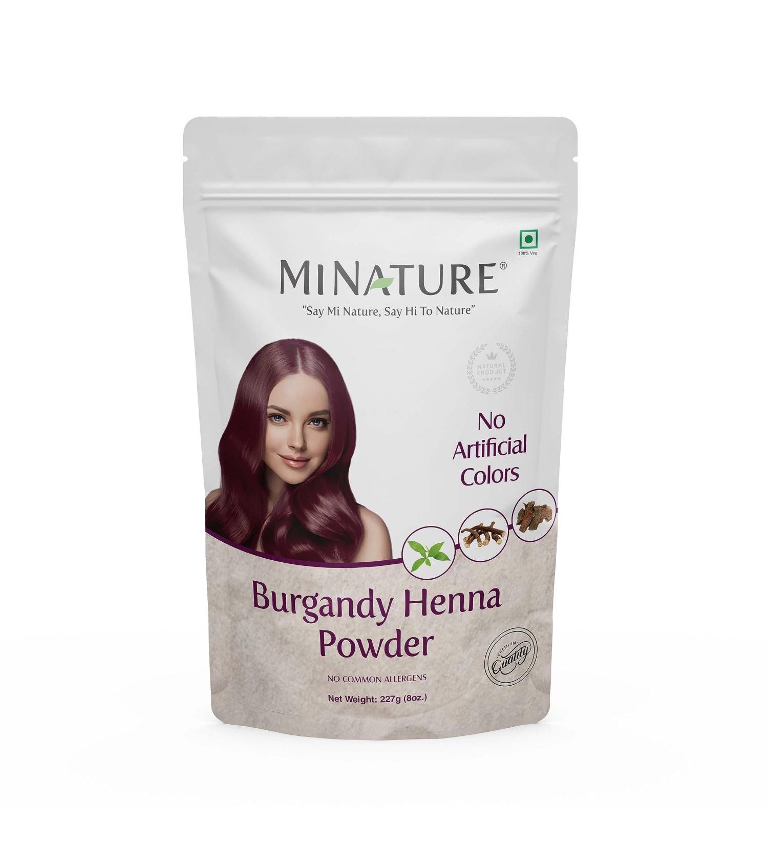 Miniature Burgundy Henna Powder - Natural Hair Color 227g (8oz) Preservative-Free International Shipping - Buy Online on GoSupps.com