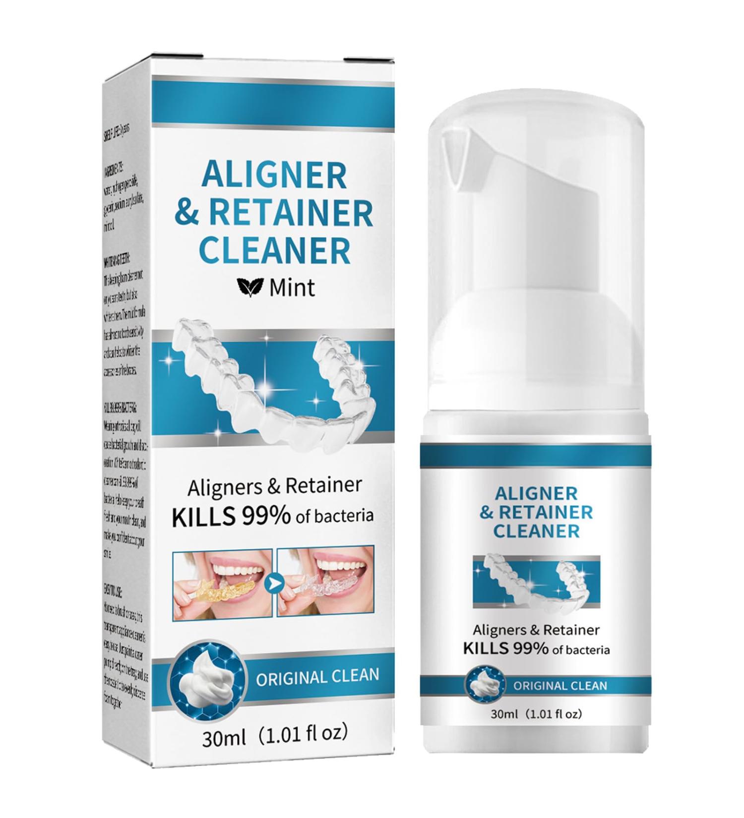  KOAHDE Orthodontics Cleaner and Splint Cleaner Teeth Stain Removal Serum Foam Denture Cleaning Tablets Denture Cleaner Braces Cleaner 30ml - Buy Online on GoSupps.com