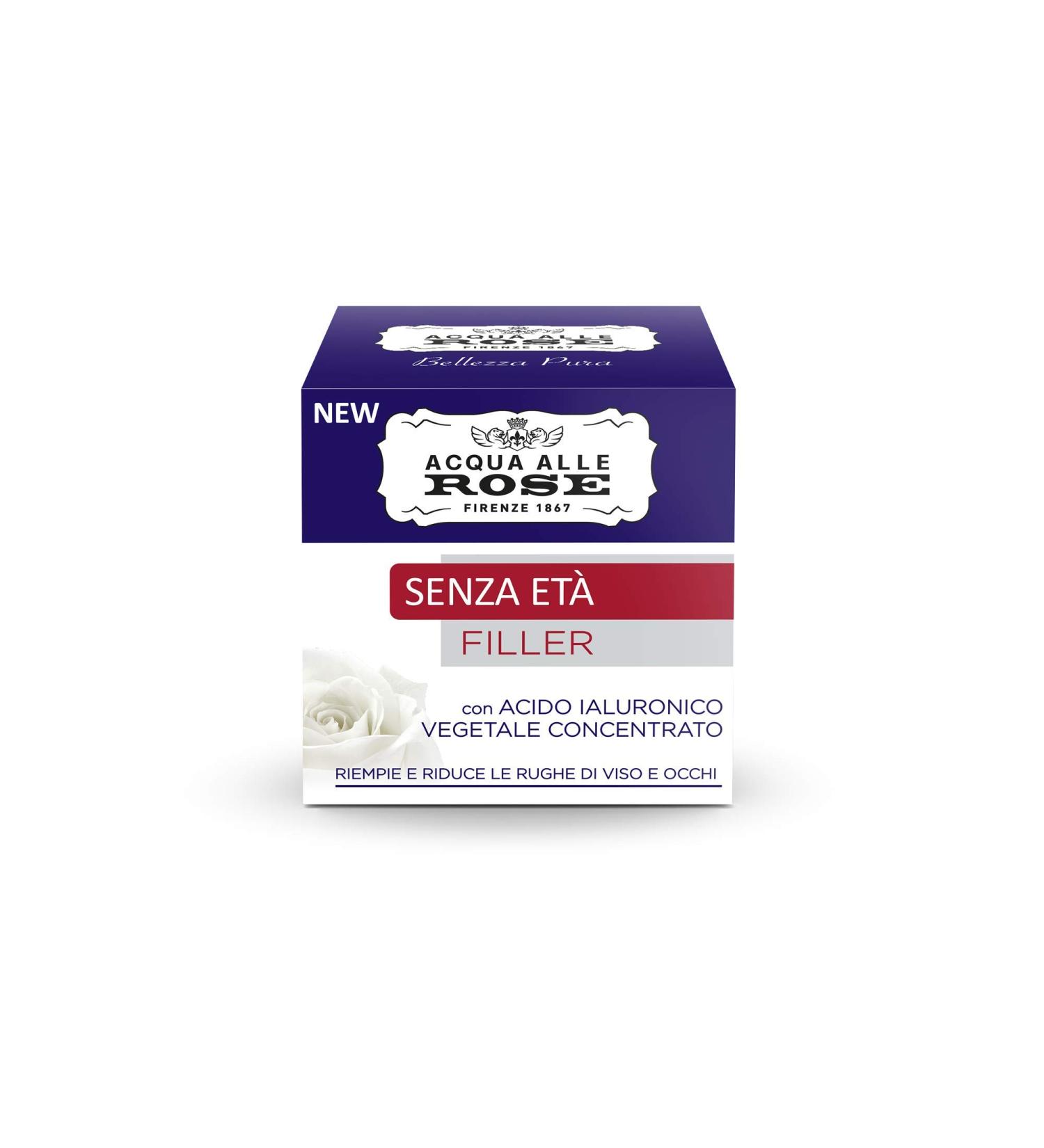 Manetti Roberts Acqua alle Rose Facial cream with vegetable hyaluronic acid filling antiwrinkle cream with vegetable hyaluronic acid fills and reduces wrinkles of the face and eyes 50 ml - Buy Online on GoSupps.com