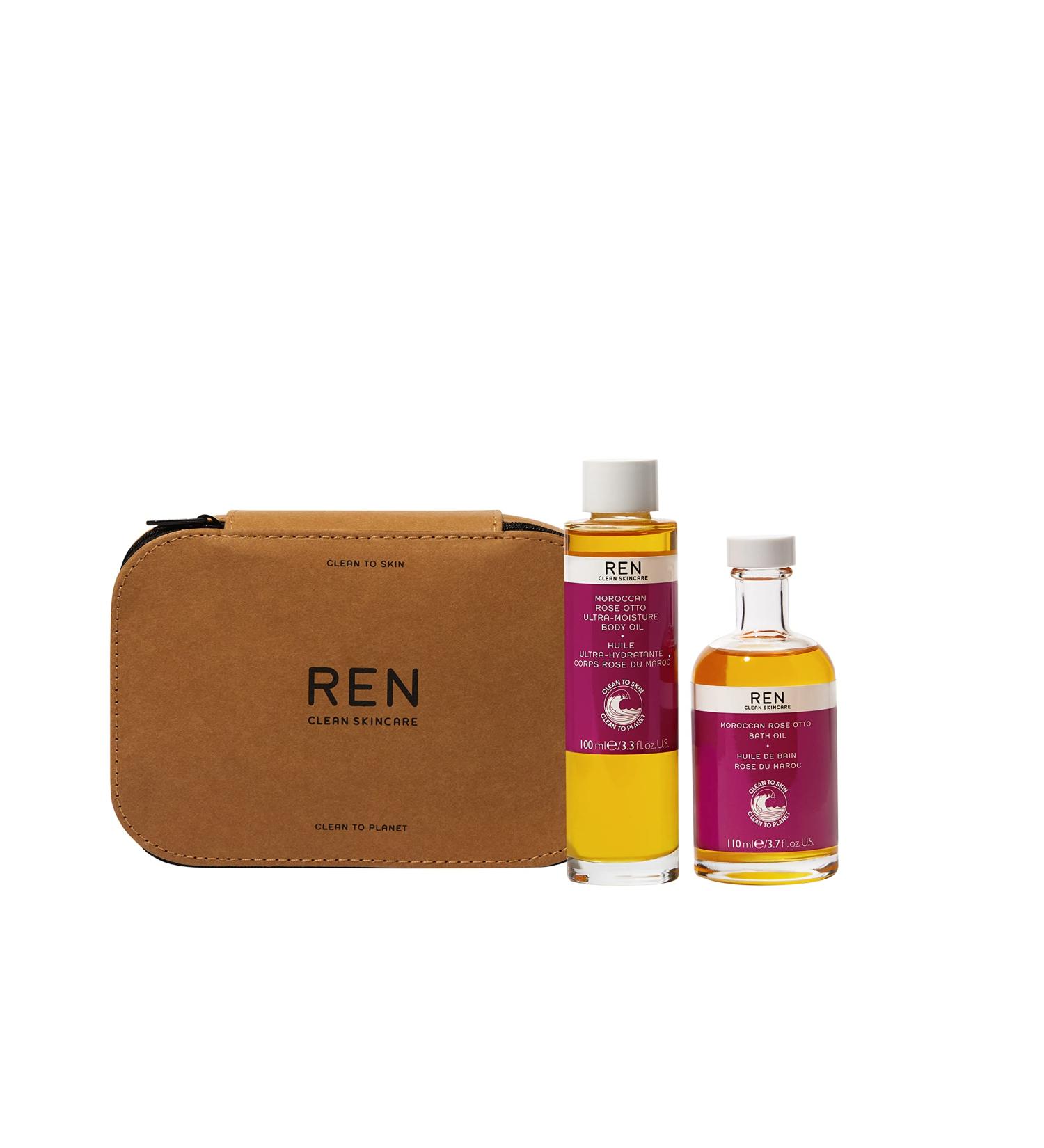 REN Clean Skincare Moroccan Rose | Hydrating & Smoothing | Rose-Infused for All Skin Types Body Oil & Bath Oil - Buy Online on GoSupps.com