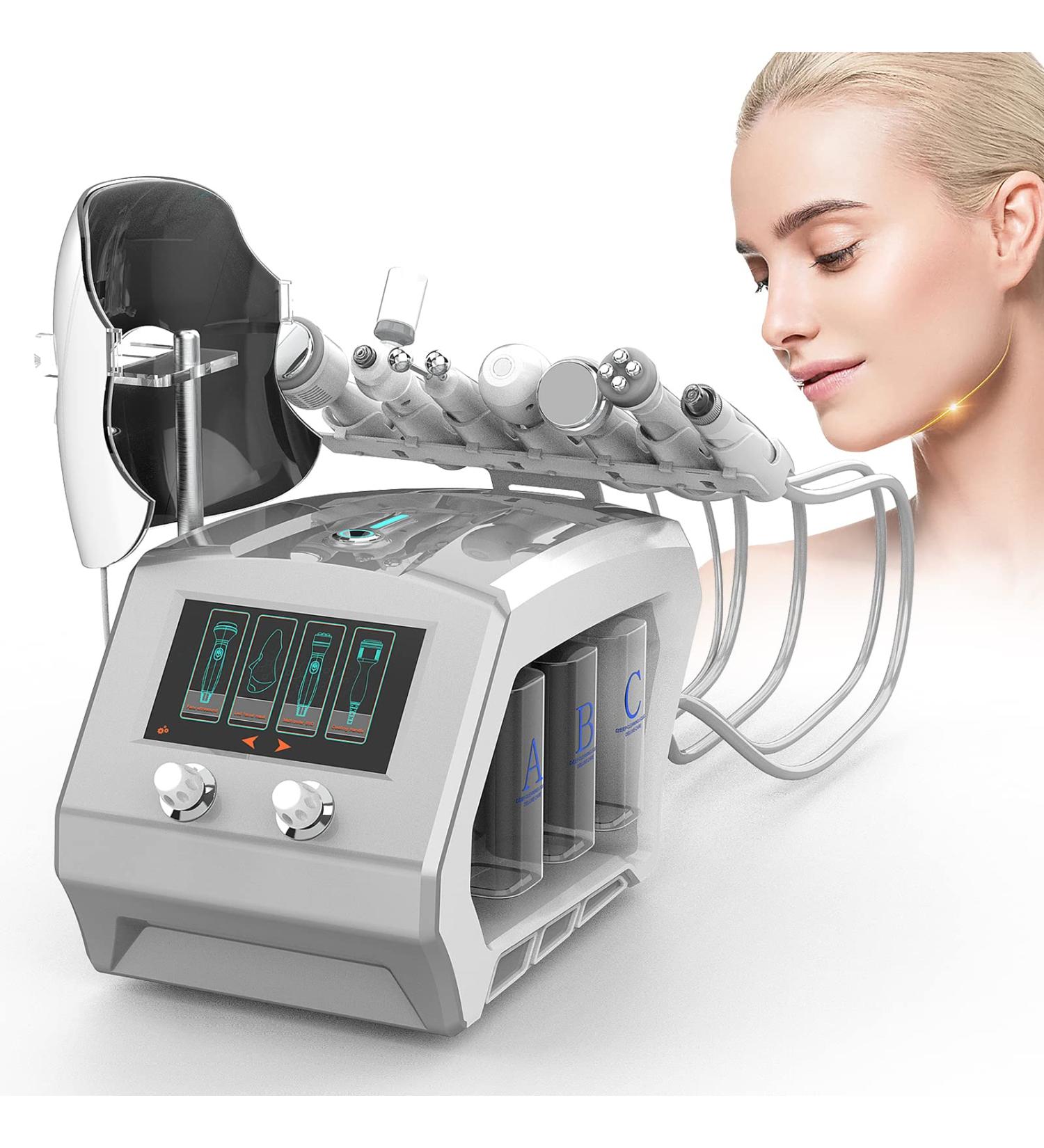 VGOLY 8 in 1 Face Care Machine - Skin Oxygen Jet Peel Machine (Grey) - Buy Online on GoSupps.com