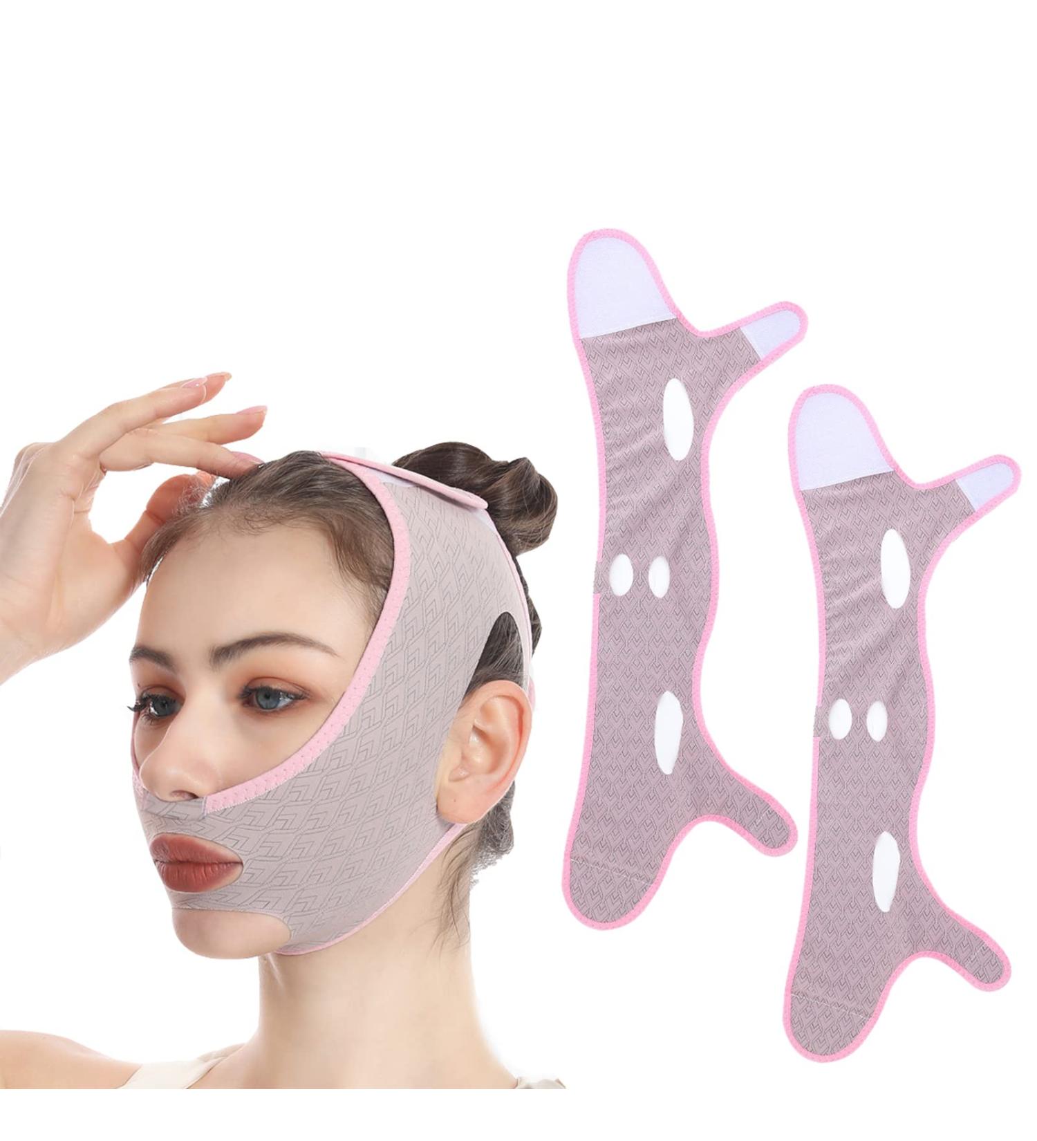 Beauty Face V-Line Mask 2Pcs Set for Chin Sculpting and Double Chin Reduction - Buy Online on GoSupps.com
