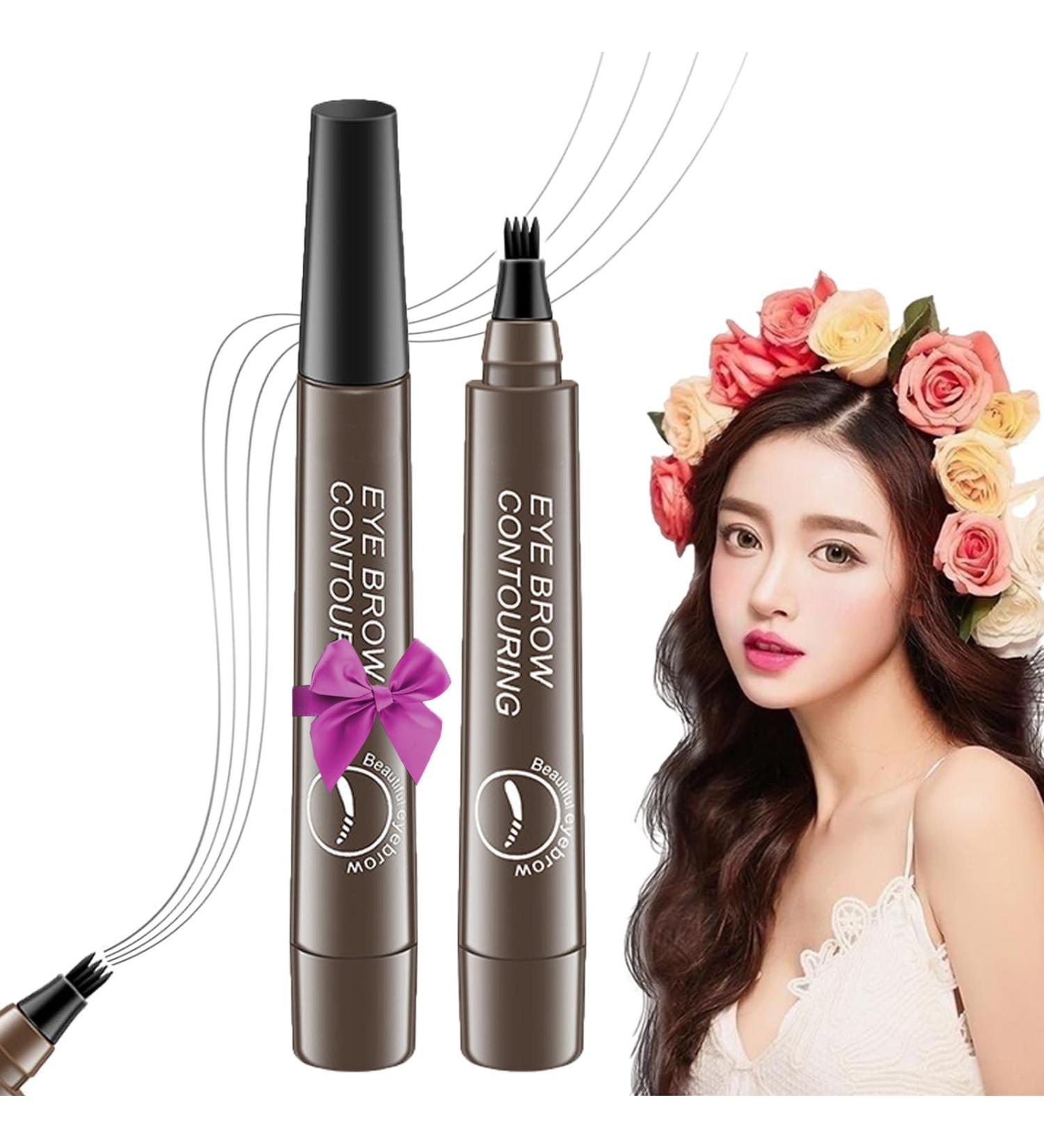 2Pcs NEW Giphogantic 3D Waterproof Microblading Eyebrow Pen - 4 Tip Eyebrow Pencil Precision Waterproof Brow Pen 3d Waterproof Microblading Eyebrow Pen Lacison Eyebrow (Light Brown) - Buy Online on GoSupps.com