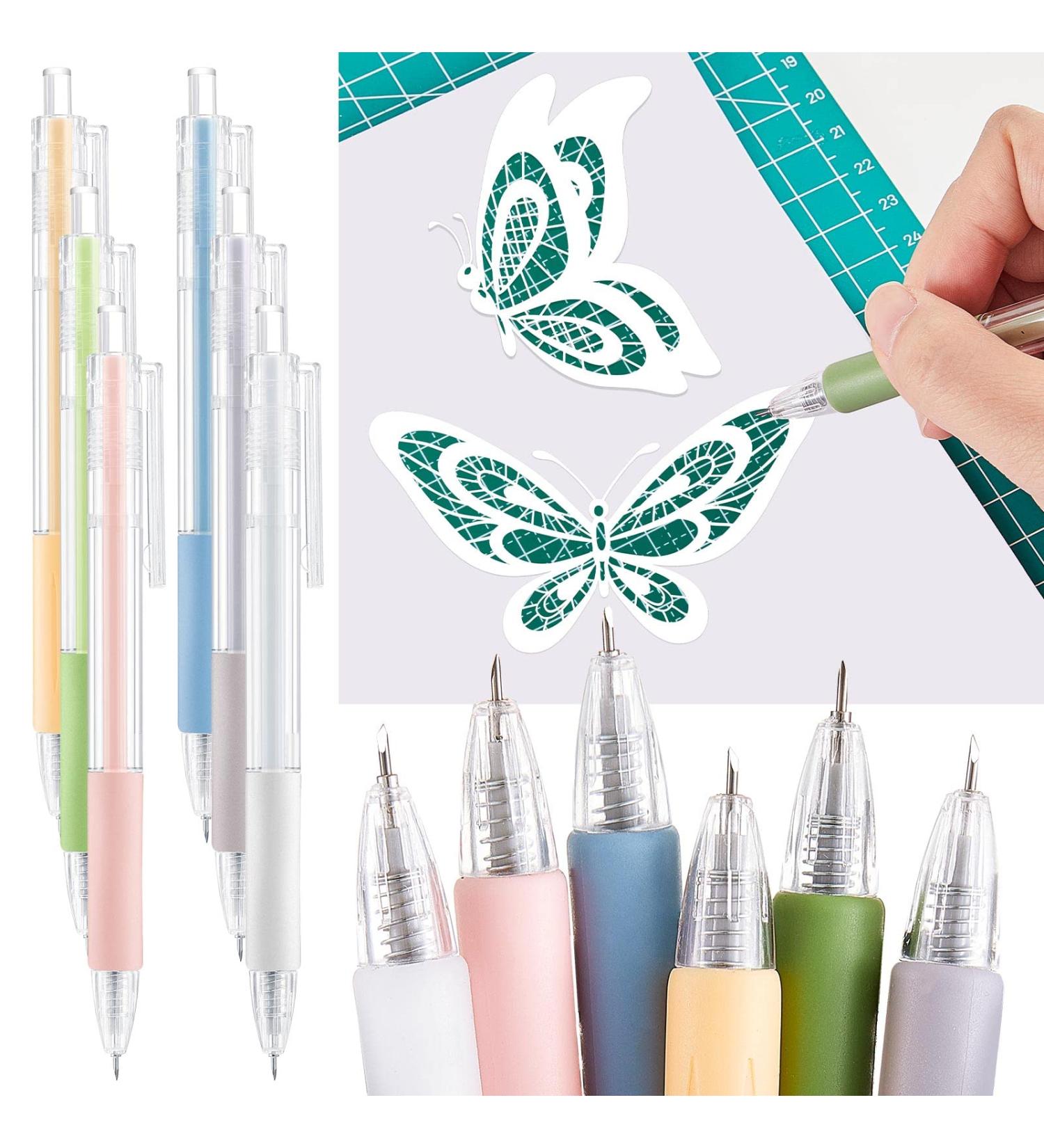 Retractable Craft Cutting Knife - Precision Utility Tool for DIY Scrapbooking, Drawing, and Carving - 6 Colors Available - Buy Online on GoSupps.com
