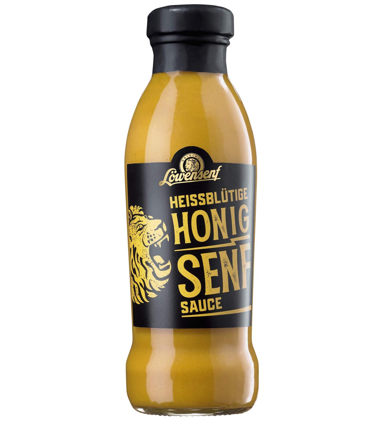 L WENSENF Honey mustard sauce 230 ml glass bottle sweet spicy sauce