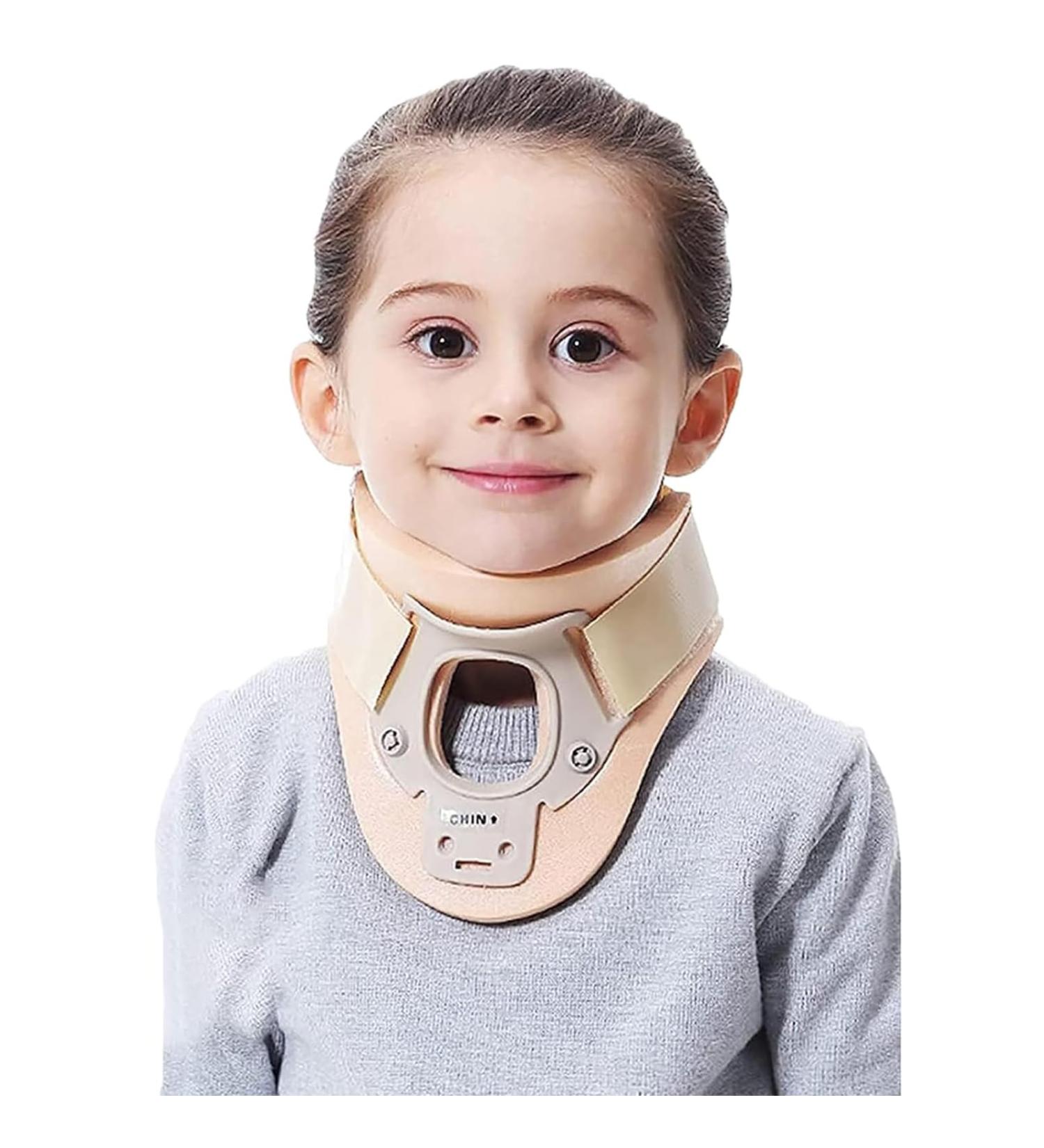 Kids Cervical Collar Soft Breathable Cervical Collar Support 360 Wrapping and Relieve Compression V Shape Design Fits Chin Skin-Friendly Soft Foam and Breathable Mesh Cotton for Torticollis Small - Buy Online on GoSupps.com