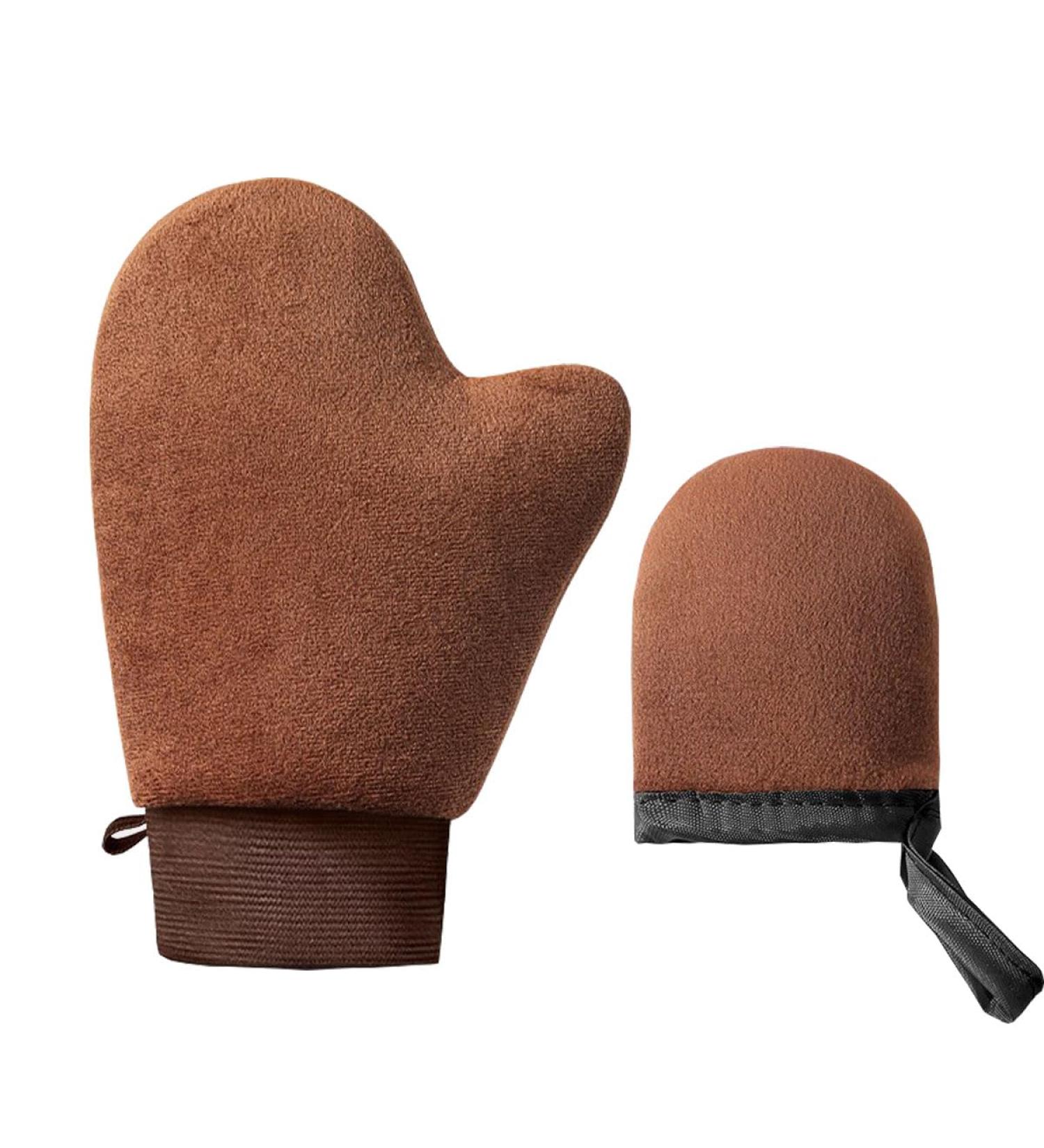 2-Piece Tanning Mitt Set | Self Tanner Applicators for Back & Face | Effortless Self-Tan Gloves - Buy Online on GoSupps.com